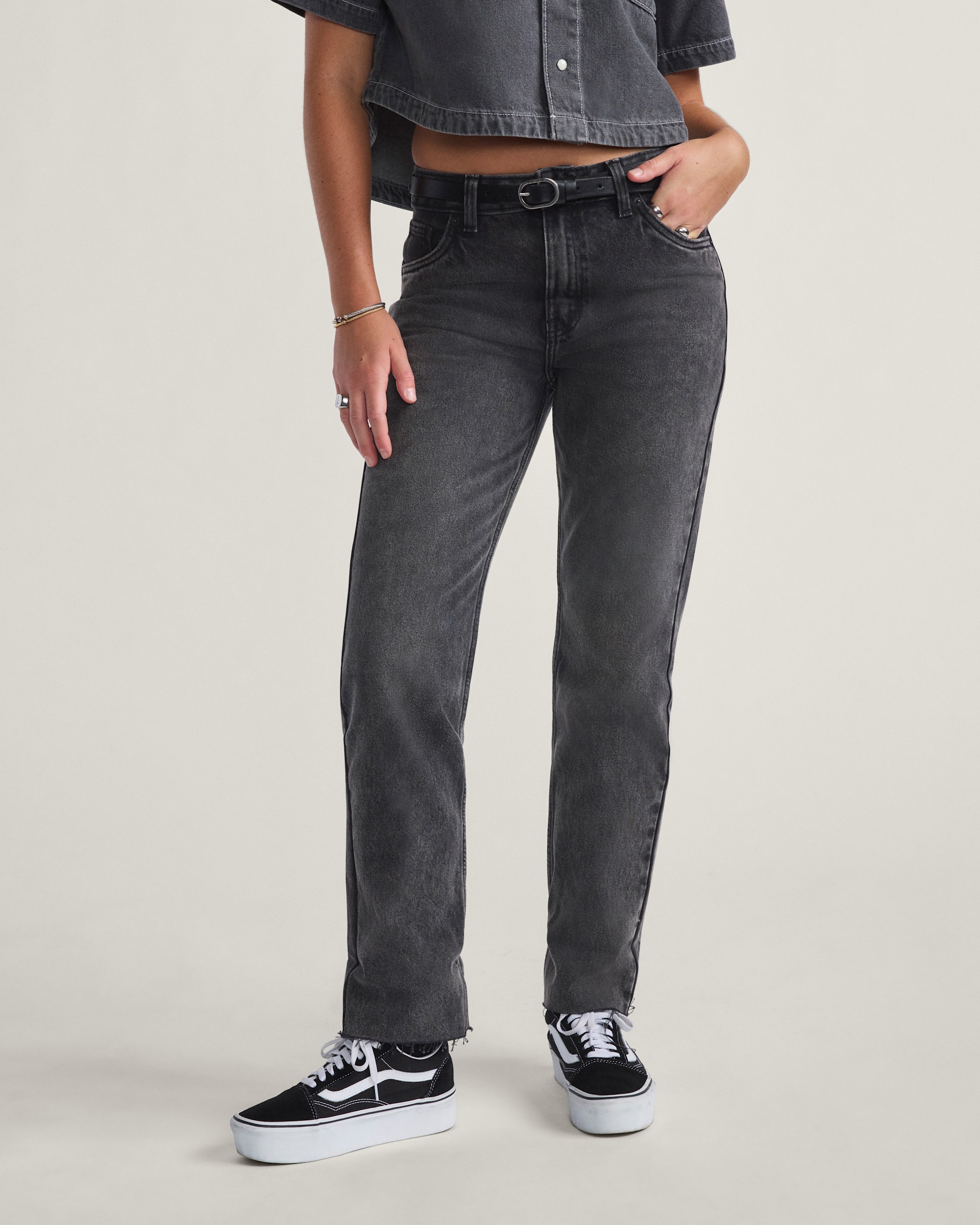 Annabelle Pants VANS Stonewash Black ALT1