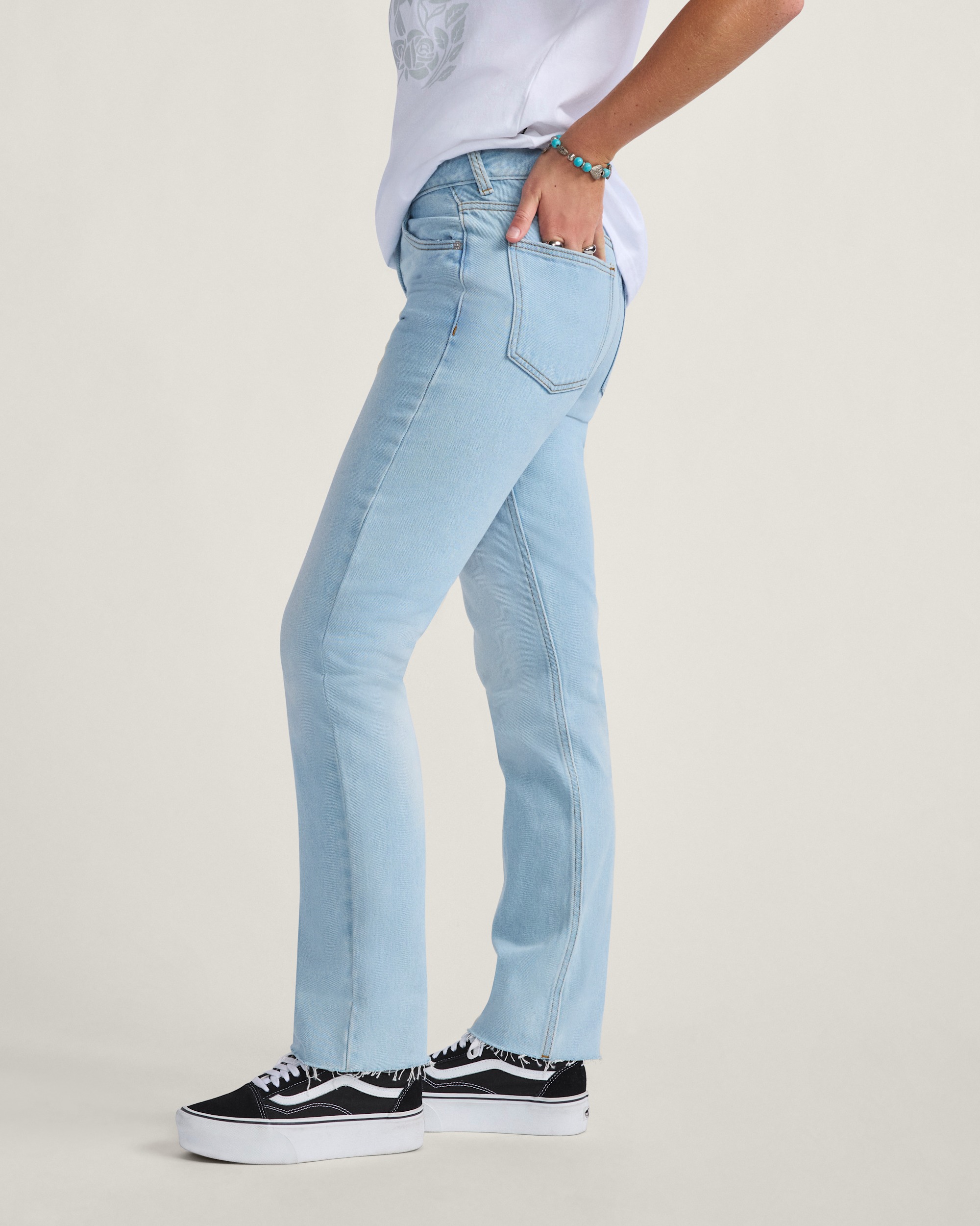 Annabelle Pants VANS Light Stonewash Blue ALT4