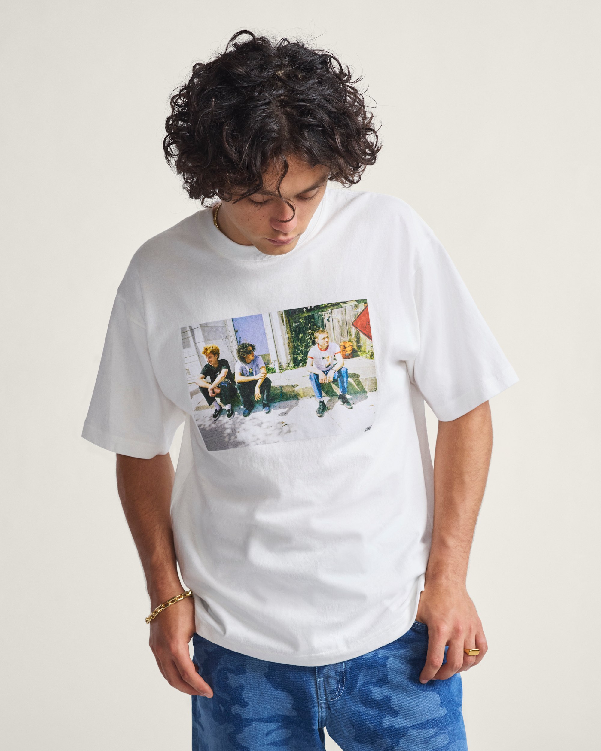 Skate Curb TShirt by Atiba Jefferson VANS Atiba White ALT1