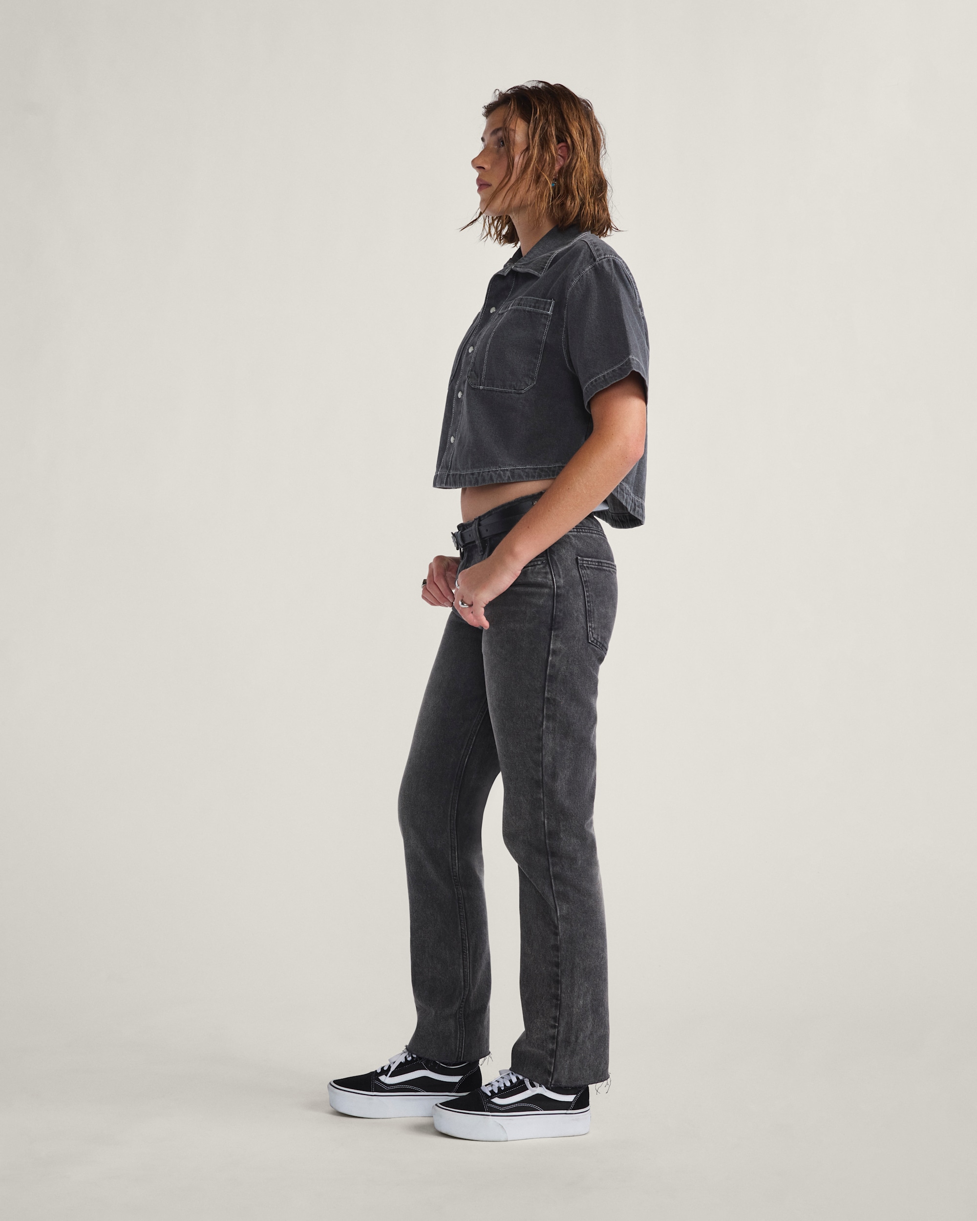 Annabelle Pants VANS Stonewash Black ALT4