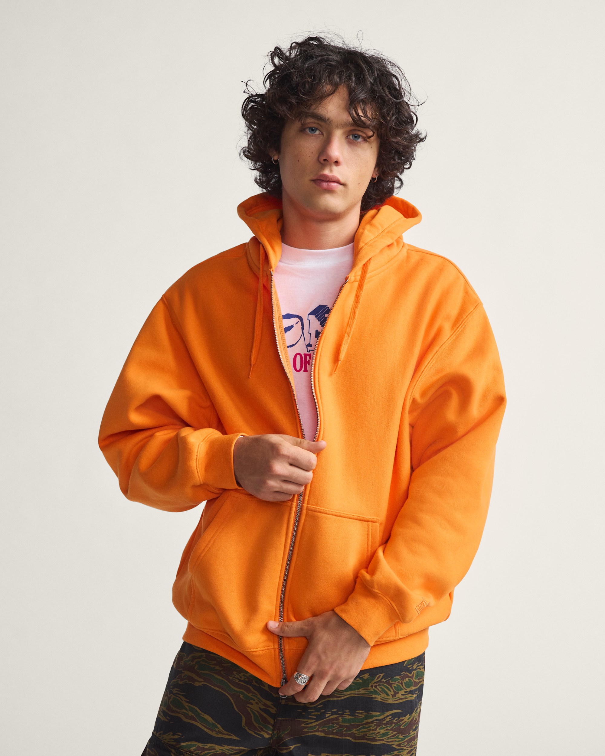 Skate Zip Hoodie by Atiba Jefferson VANS Atiba Solar Orange ALT1