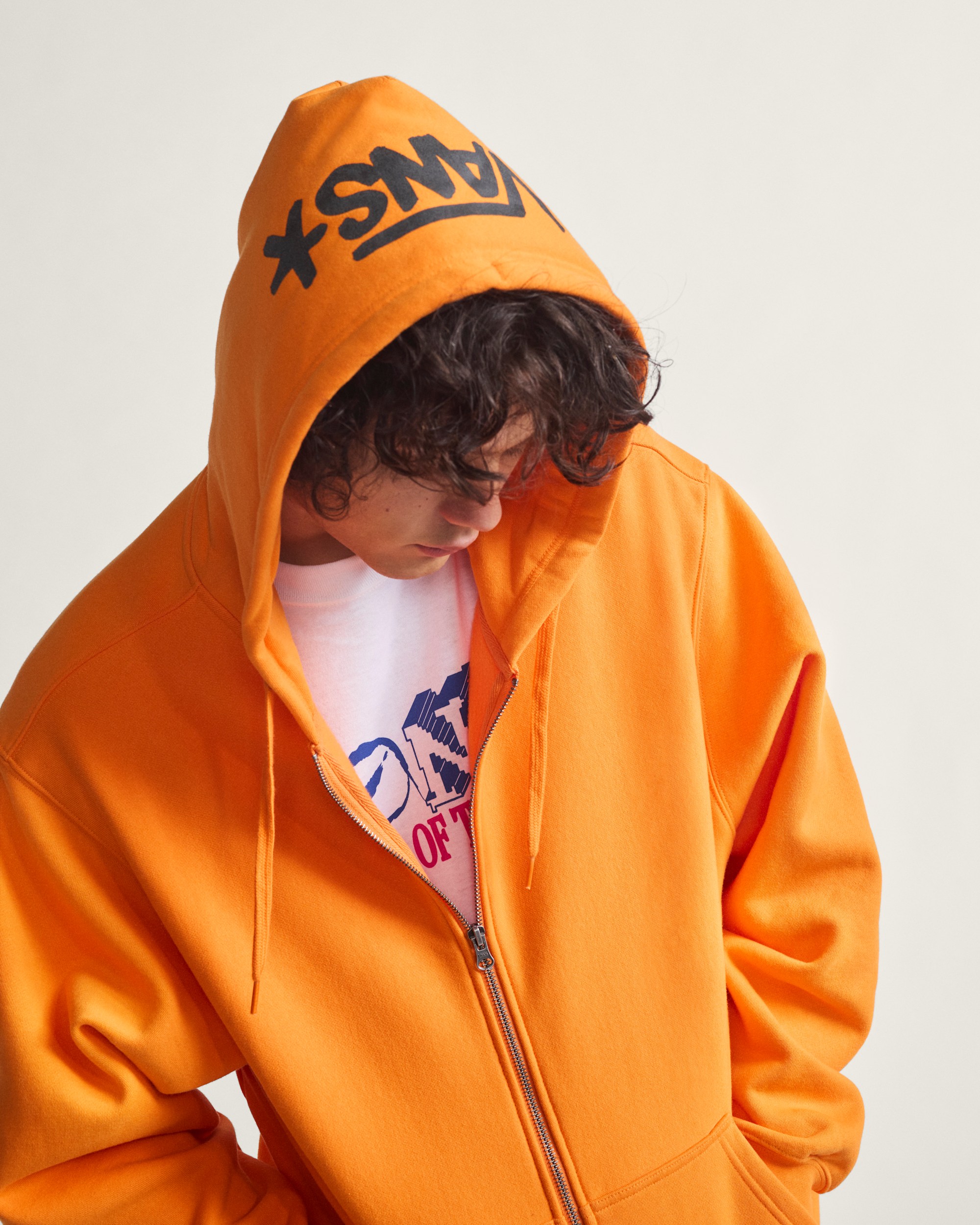 Skate Zip Hoodie by Atiba Jefferson VANS Atiba Solar Orange ALT4