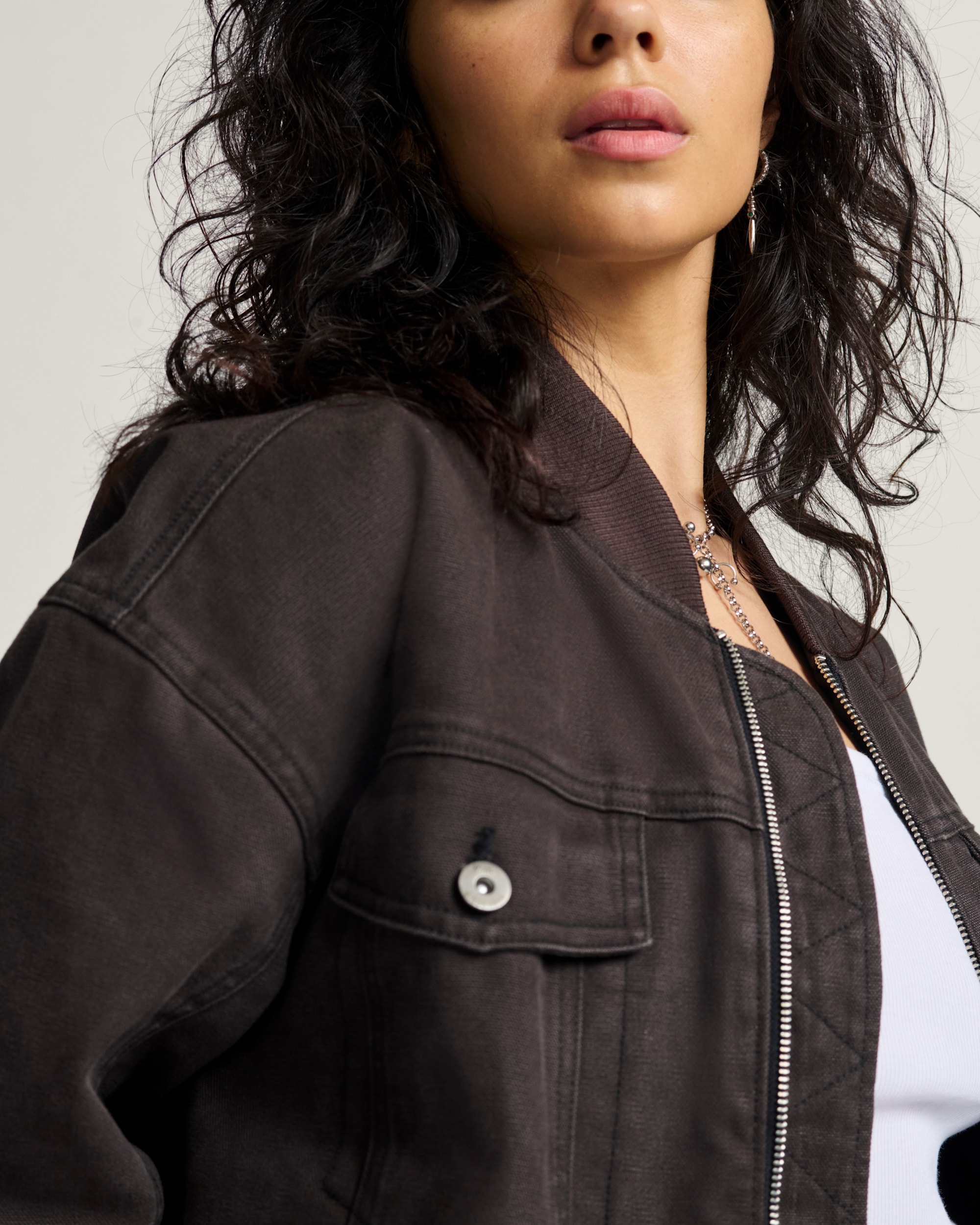 Truckstop Bomber Jacket VANS After Dark Grey ALT4