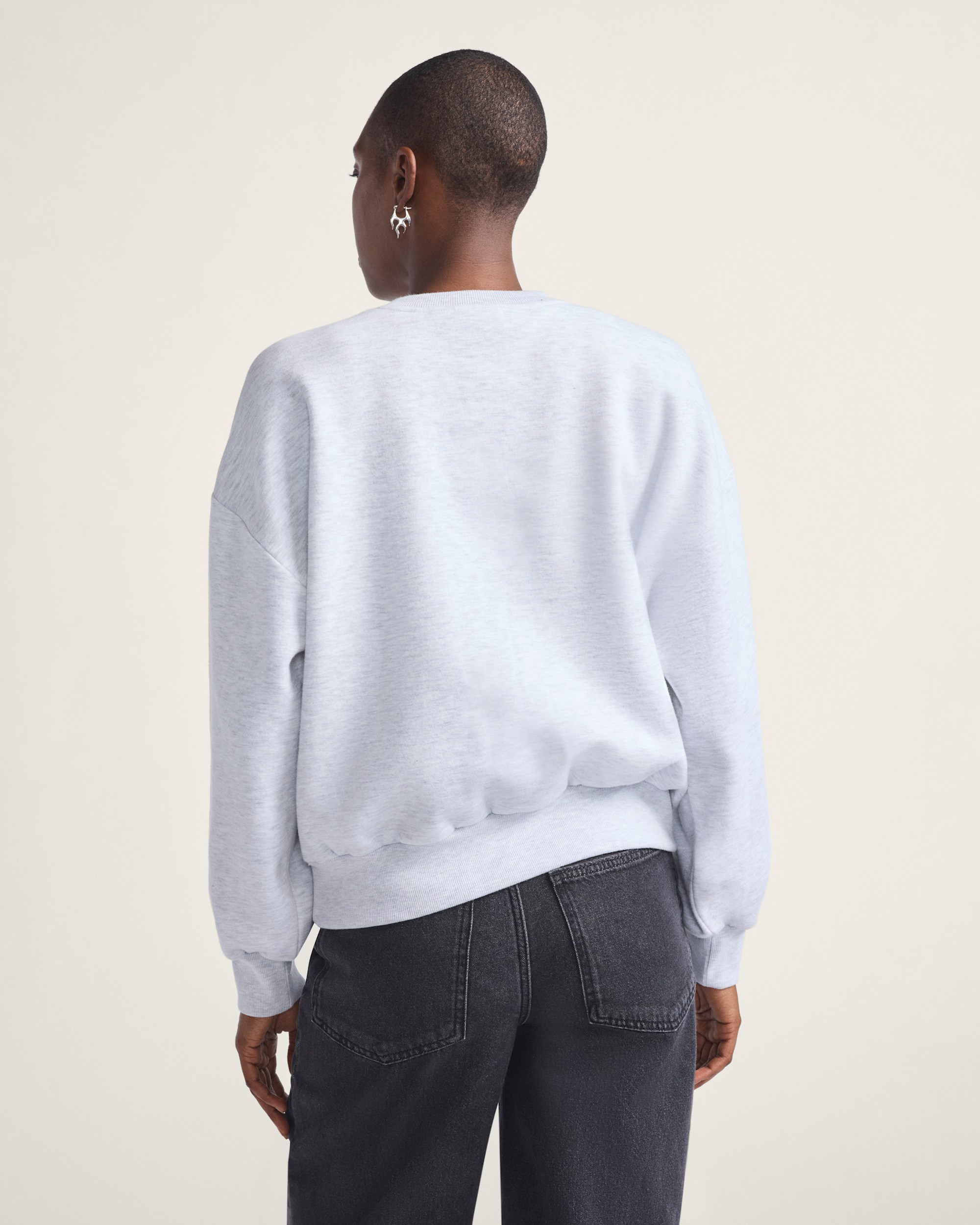 Have To Dream Retro Crew Sweatshirt VANS Heather White ALT2