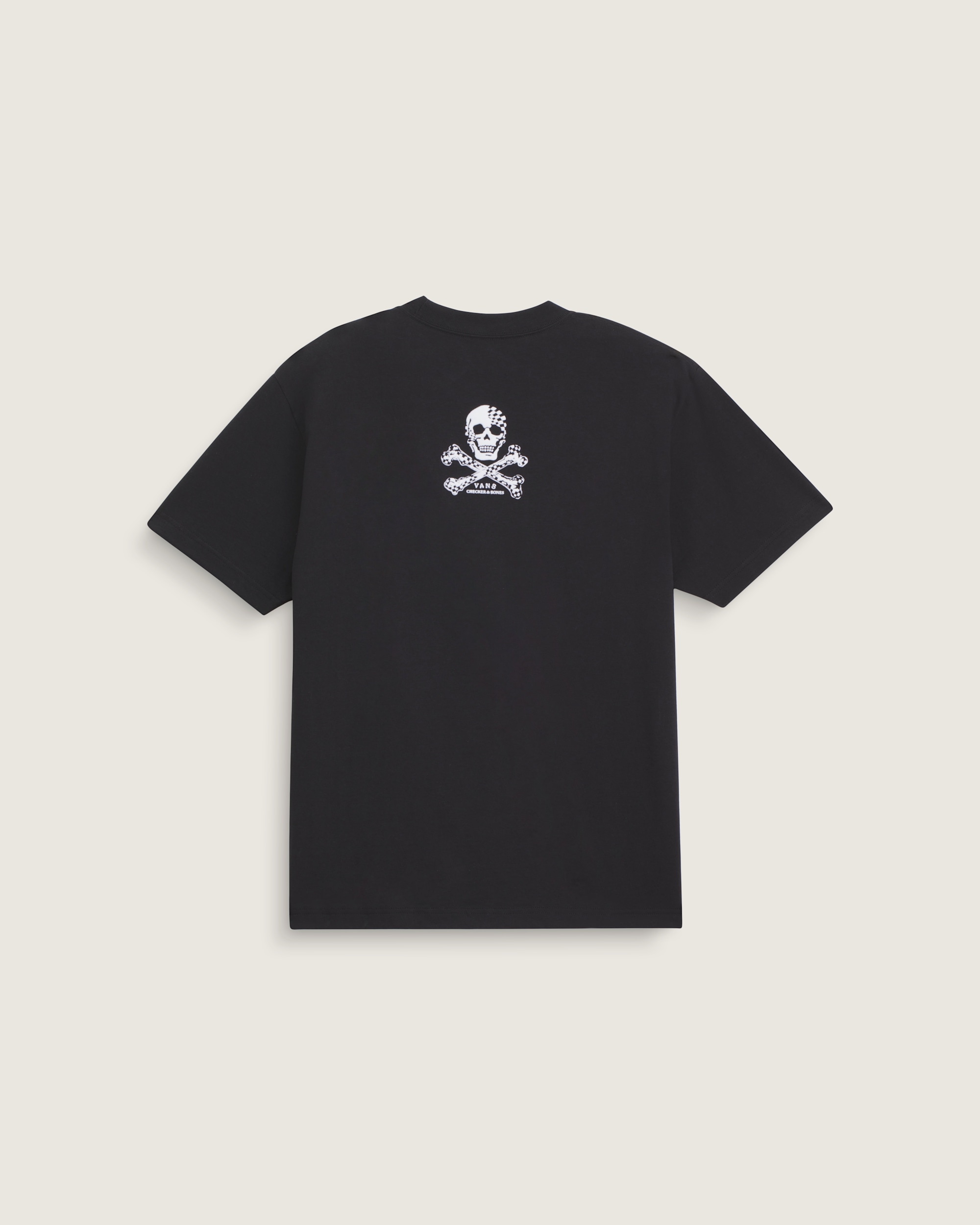 Checkerboard and Bones T-Shirt in Black | Vans