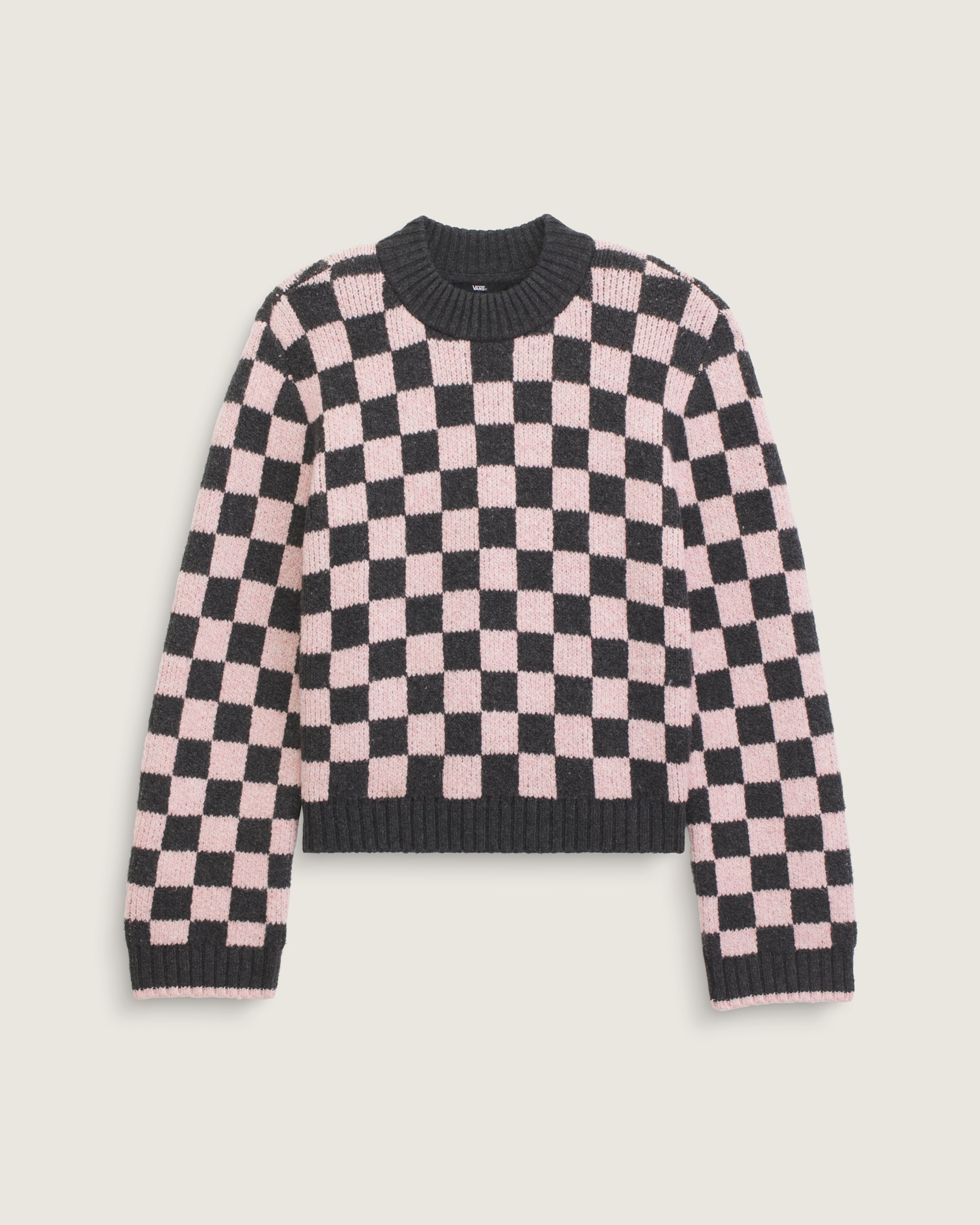 Cameron Sweater VANS Checkerboard Grey  Pink HERO