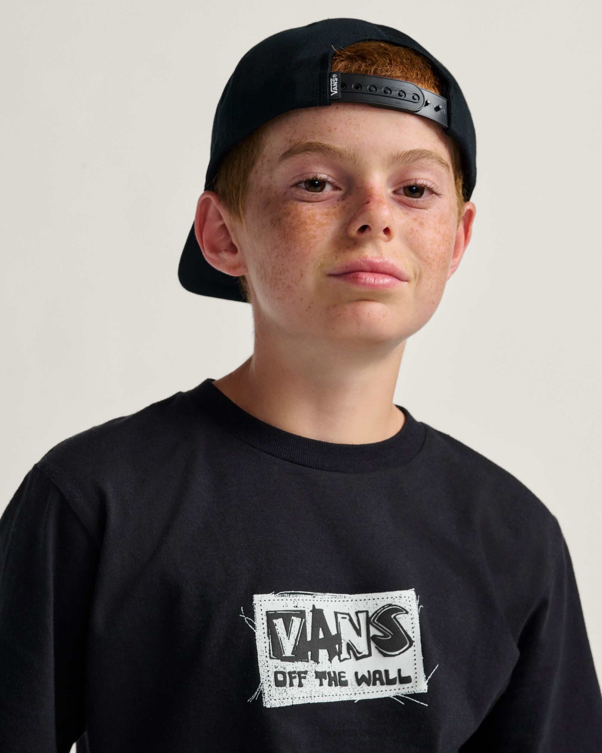 Kids Constant Vans Snapback Hat VANS Black ALT4