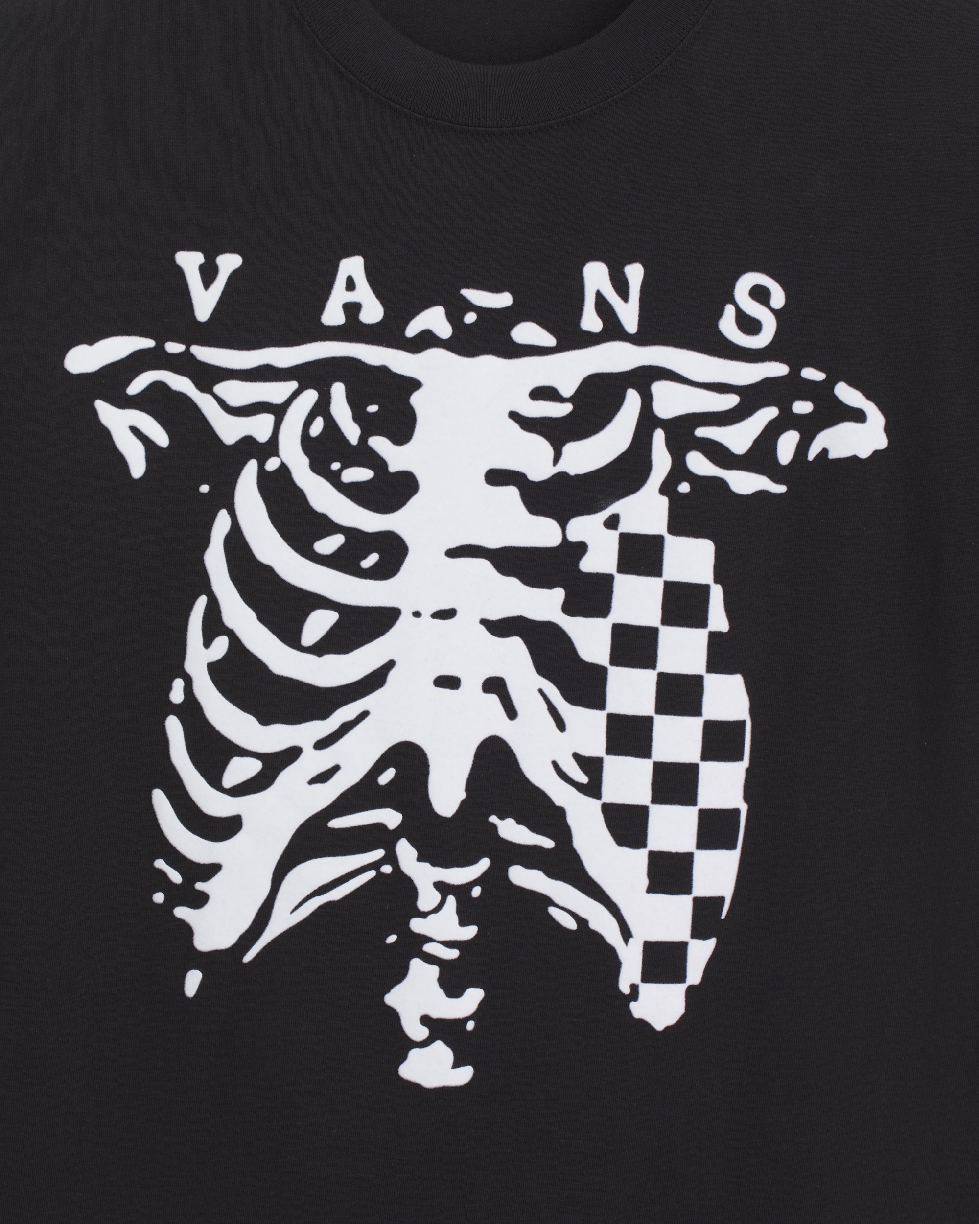 Checkerboard and Bones T-Shirt in Black | Vans