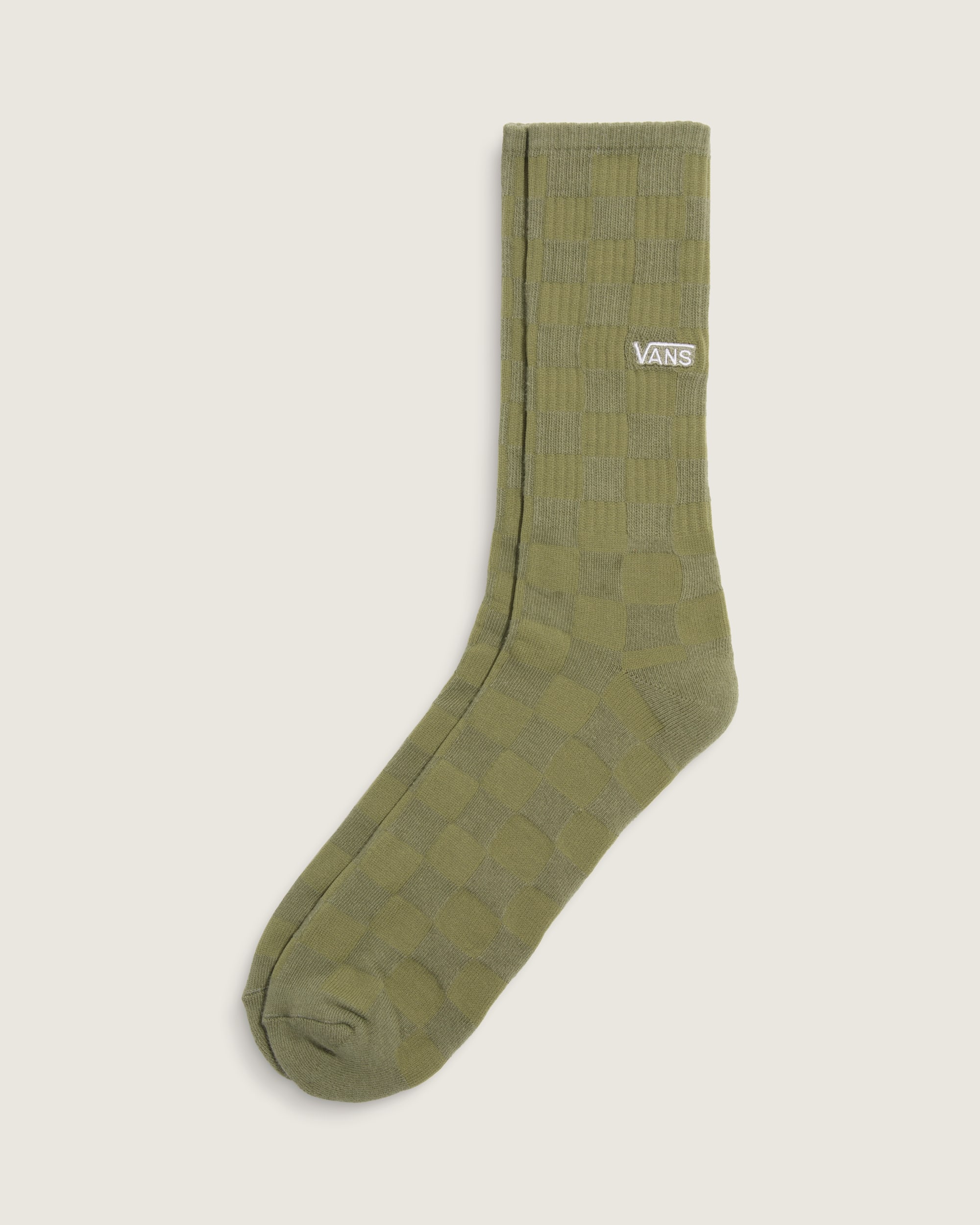 Checkerboard Crew Socks VANS Checkerboard Loden Green HERO