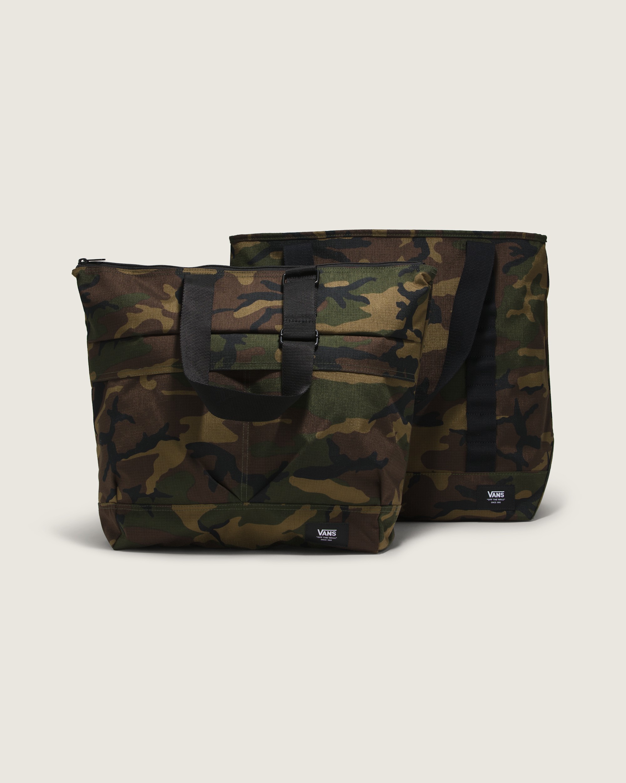 Pergs Zip Tote Bag VANS Camo Black  Green ALT4