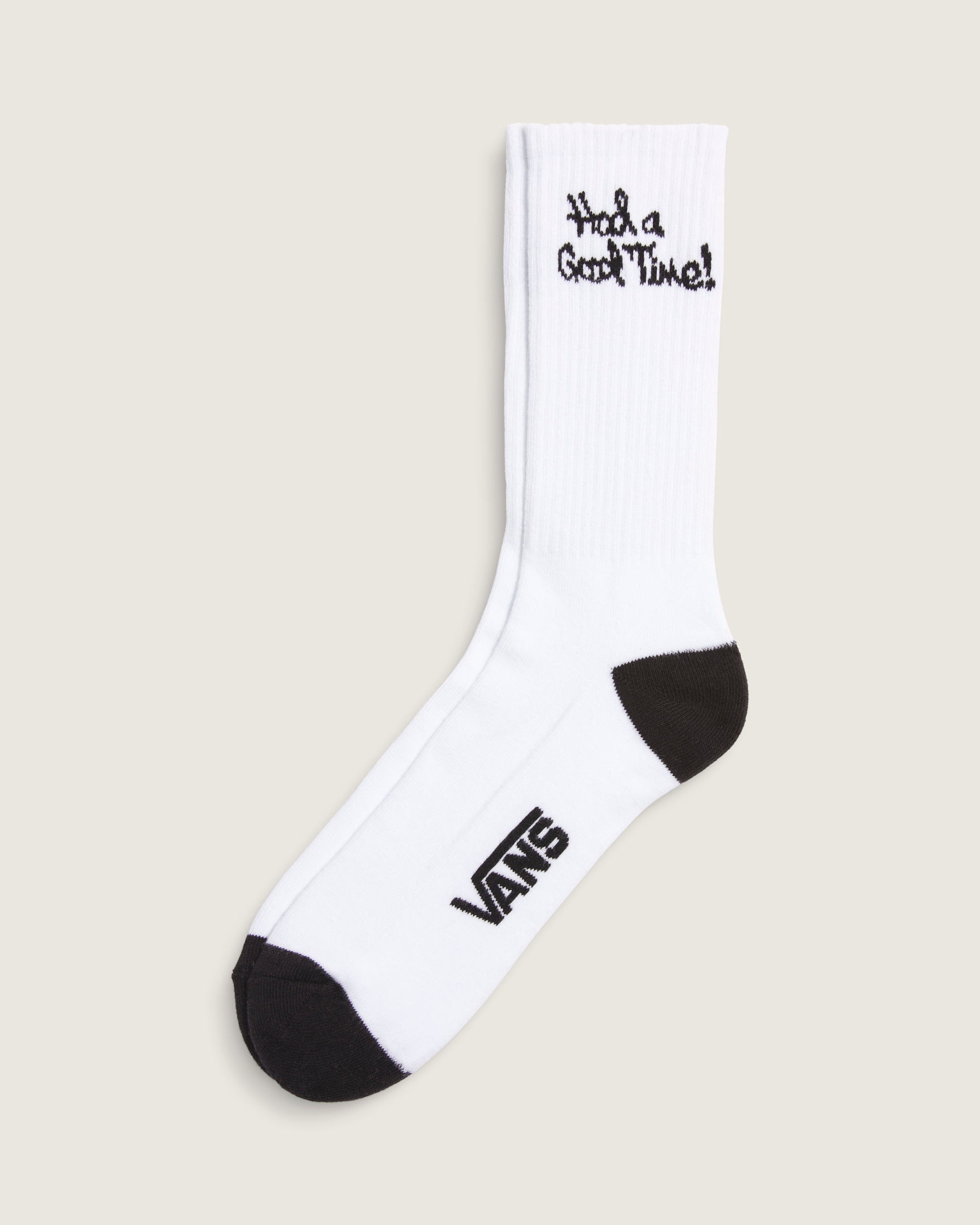 Good Time Crew Socks VANS White  Black HERO