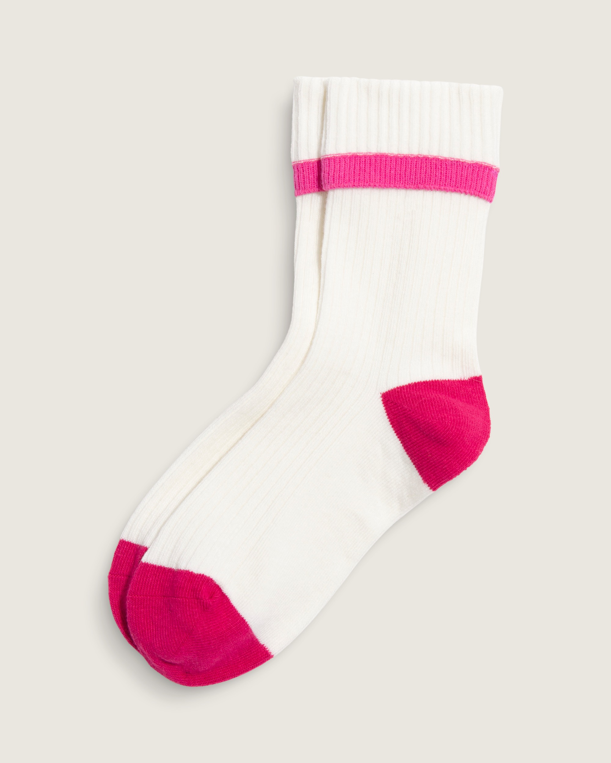 Cuff It Half Crew Socks VANS White  Pink HERO