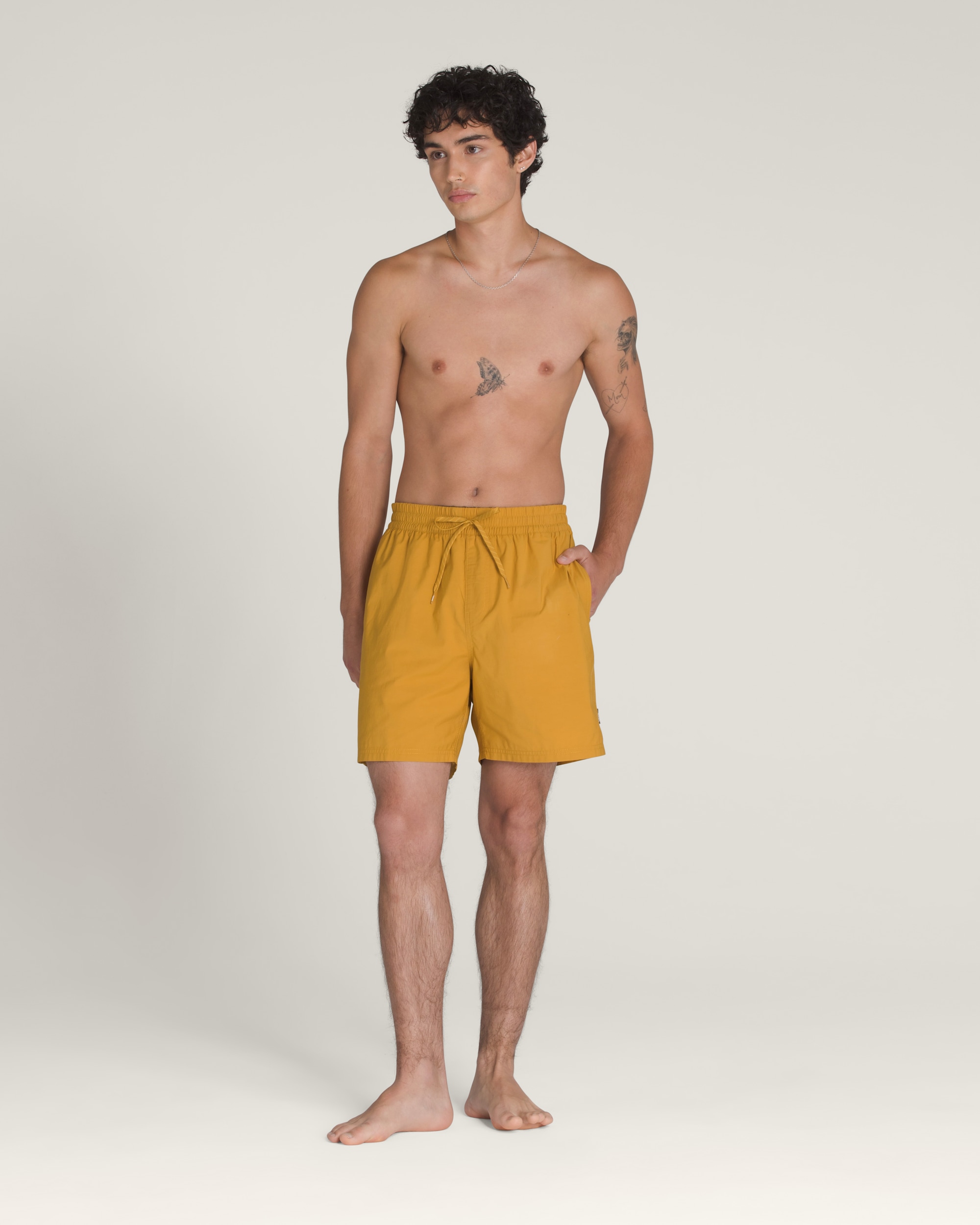 Primary Solid Elastic 17 Boardshorts VANS Harvest Gold Yellow ALT1