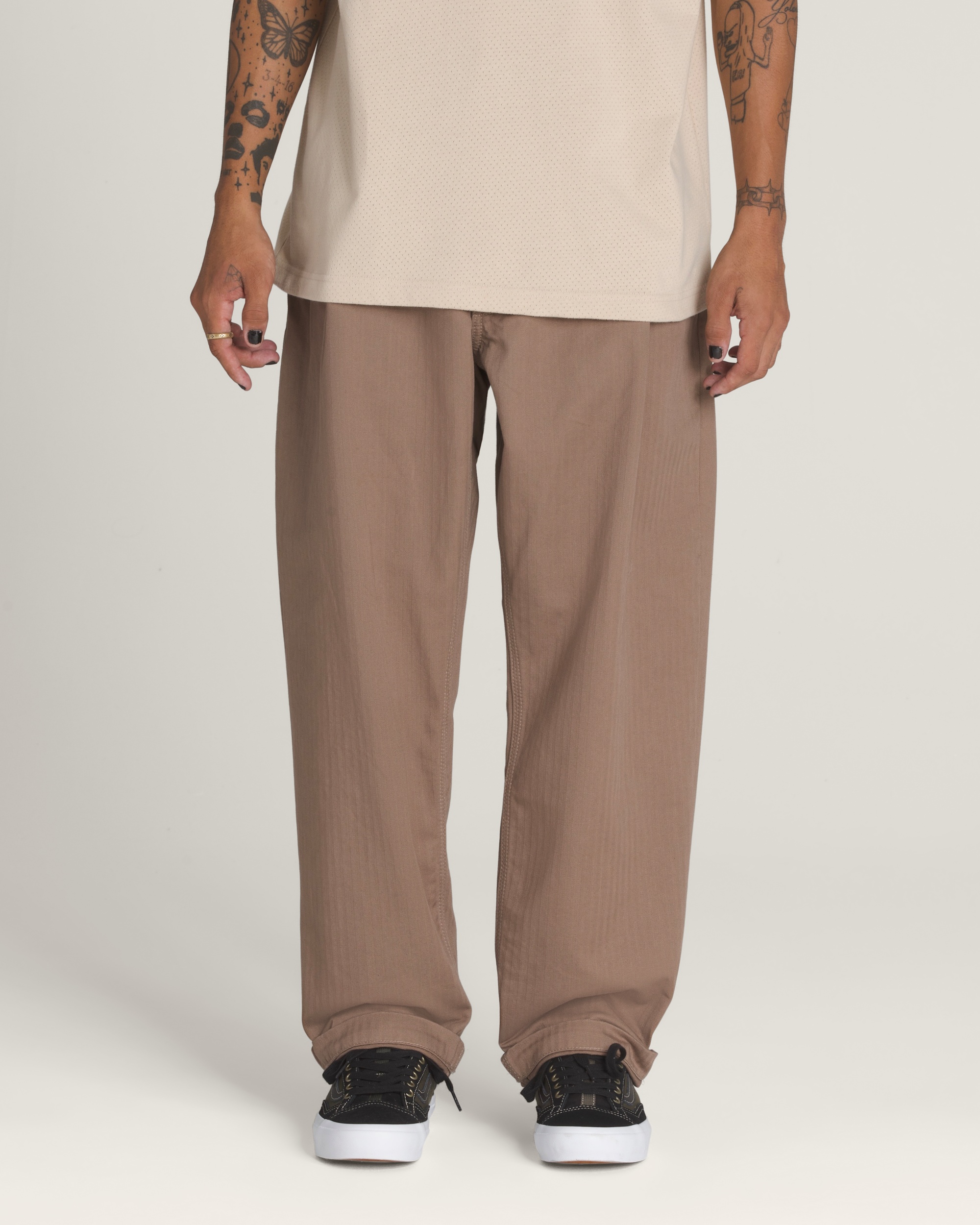 Skate Loose Pleated Pants VANS Walnut Brown HERO