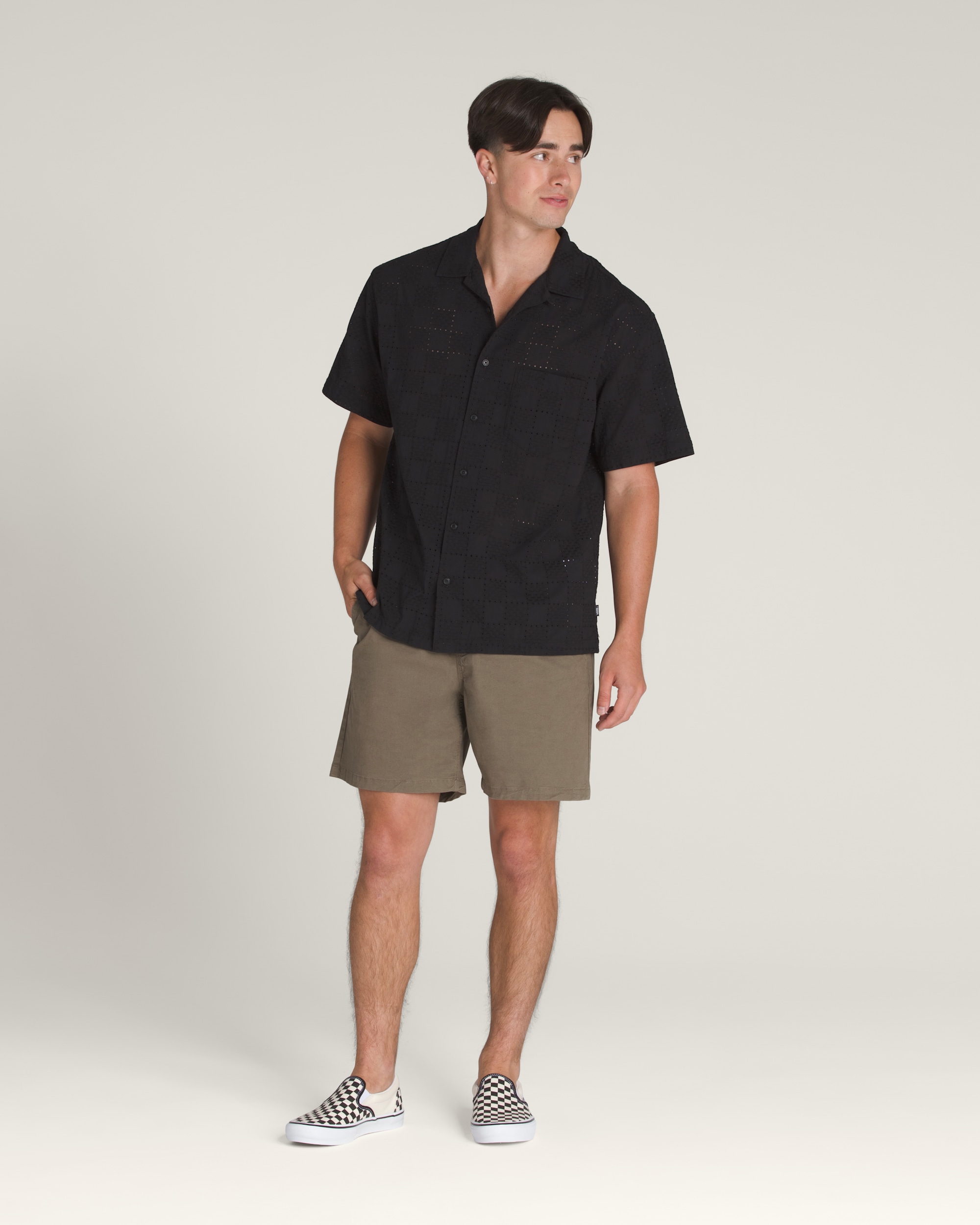 Wayside Eyelet Woven Shirt VANS Black ALT2