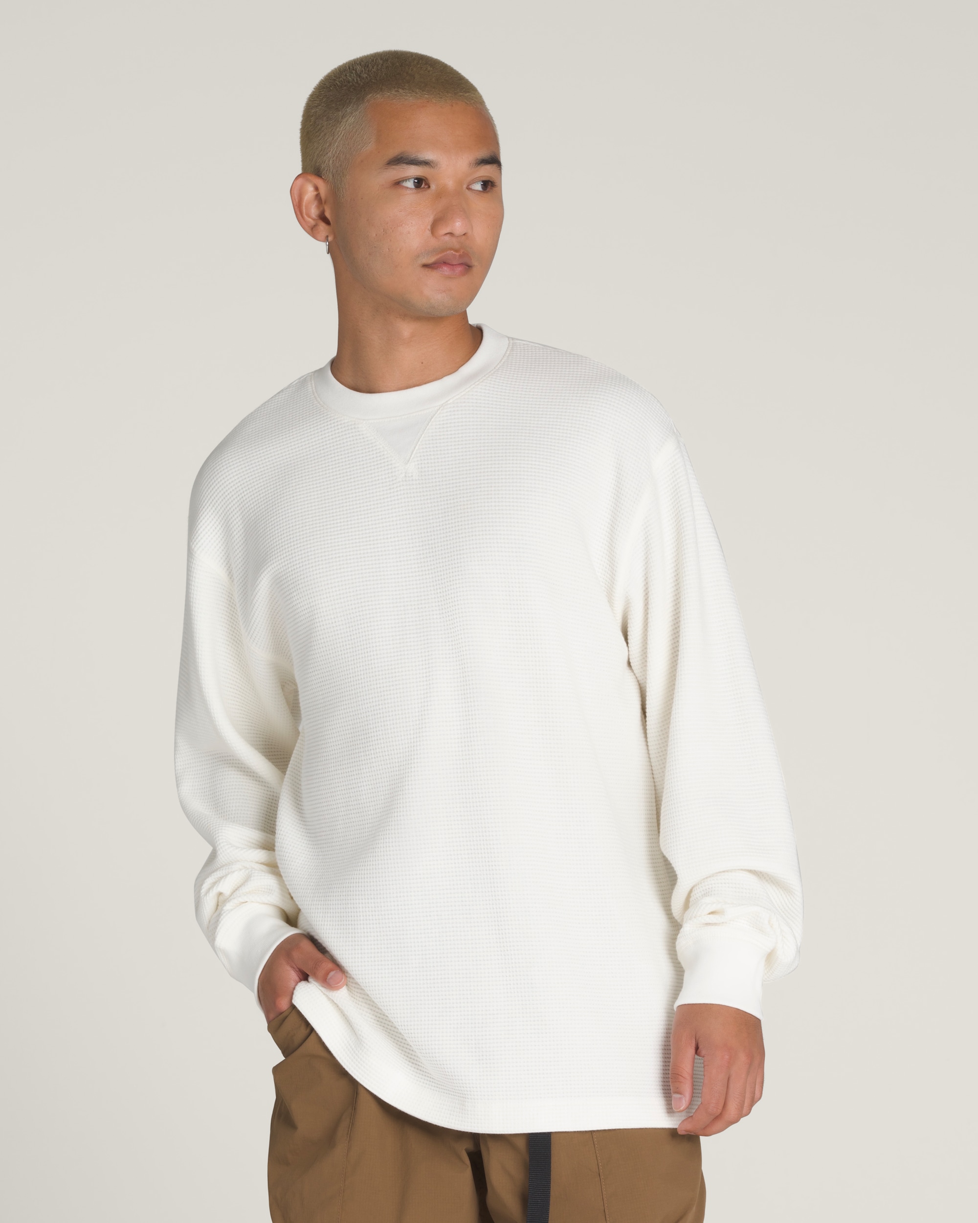 Navigate Long Sleeve Thermal VANS Cream White HERO