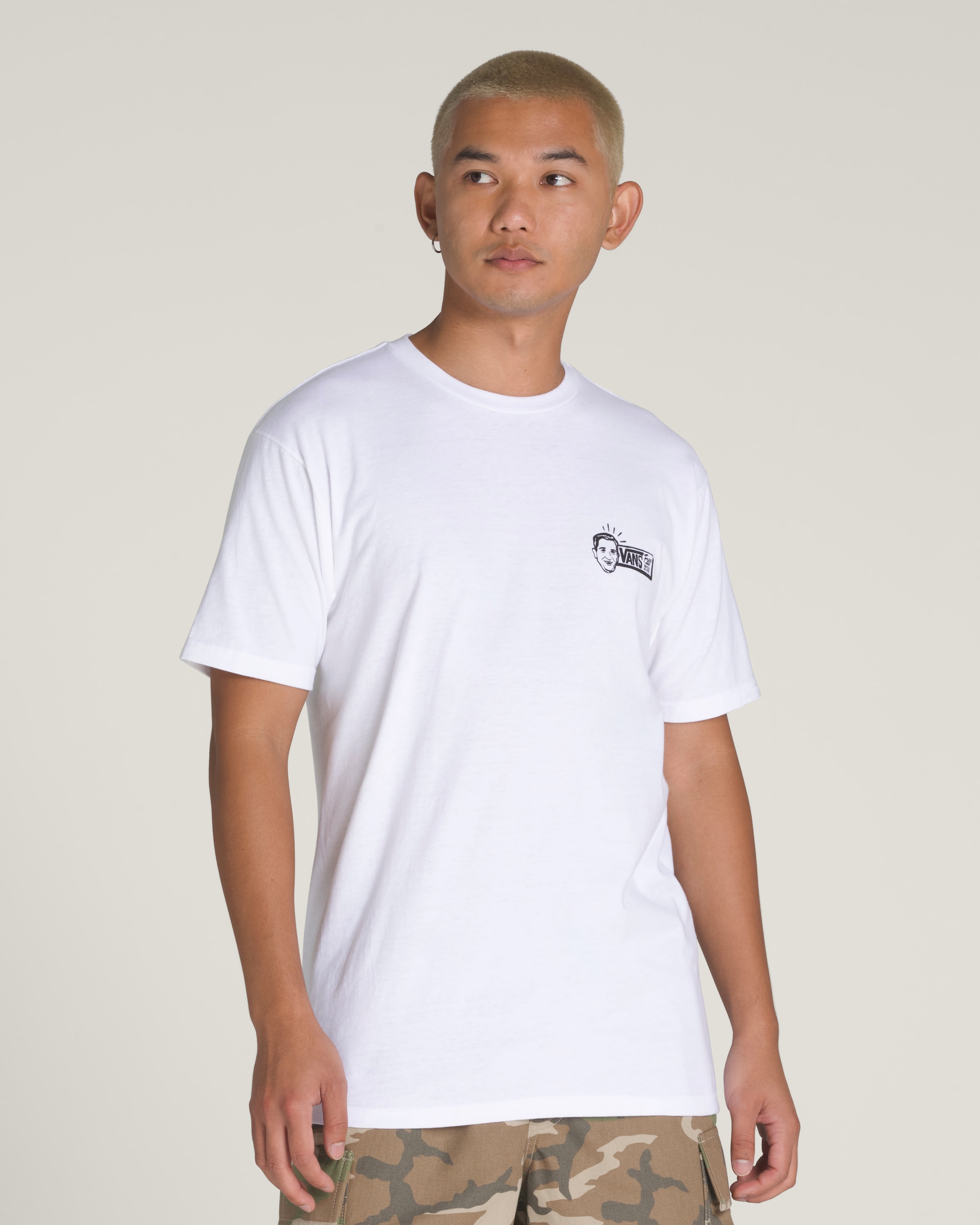 Death Grip TShirt VANS White ALT1