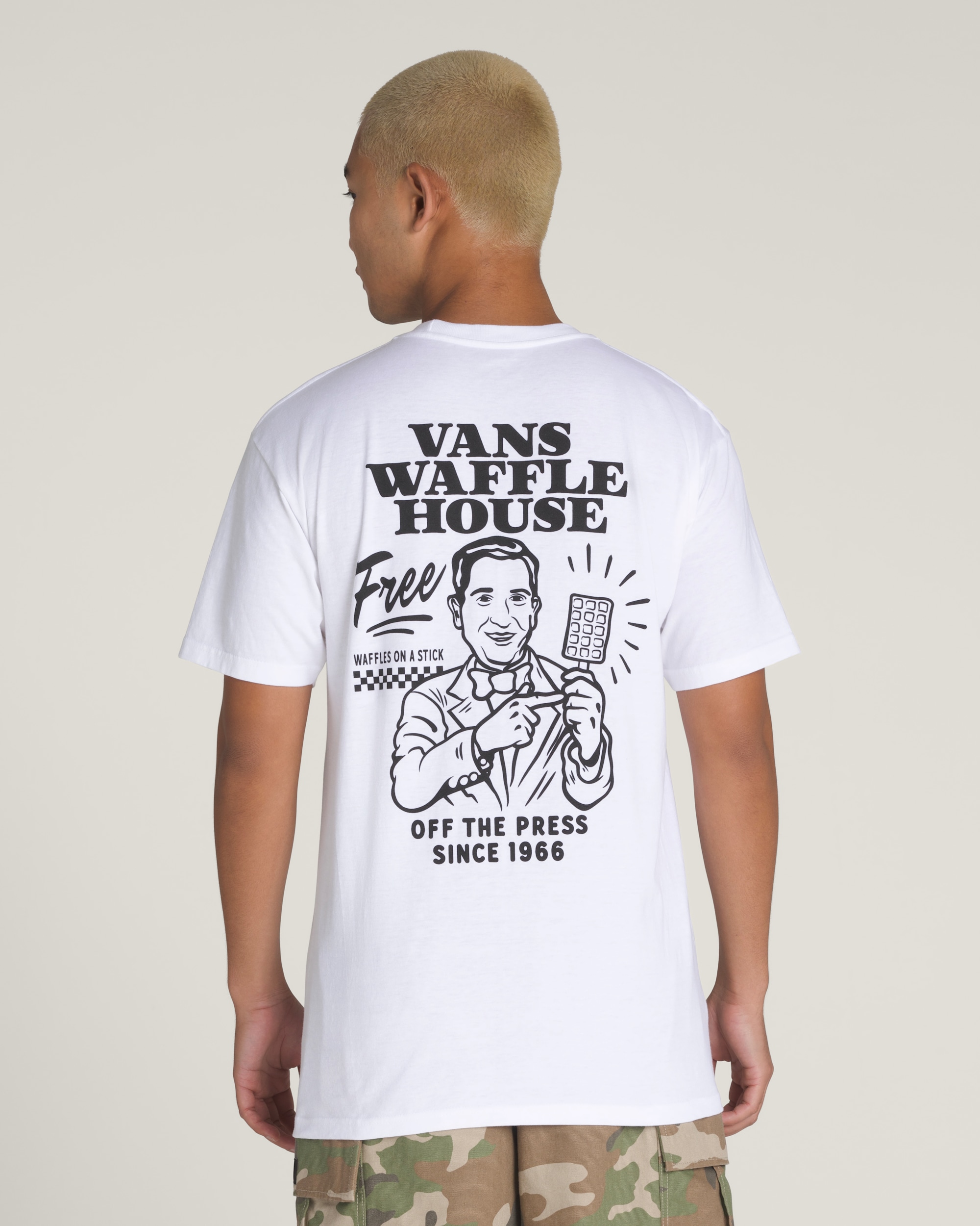 Death Grip TShirt VANS White HERO