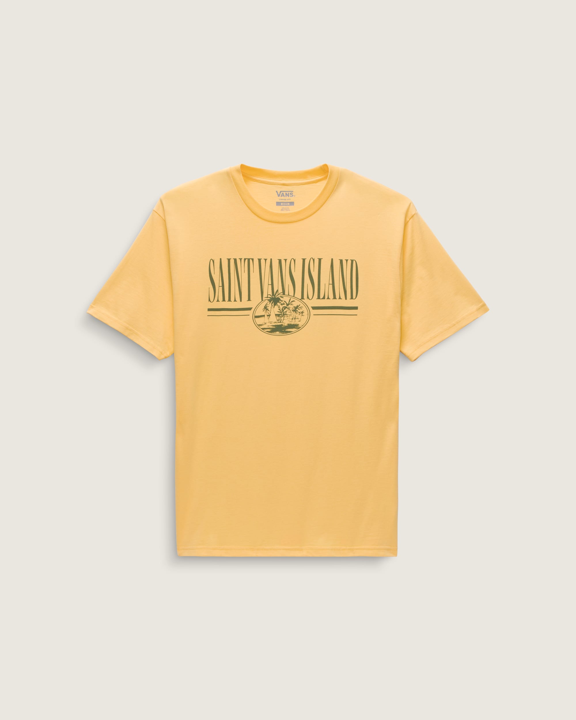 Outdoor Saint Vans Island T-Shirt in Banana Cream Yellow | Vans