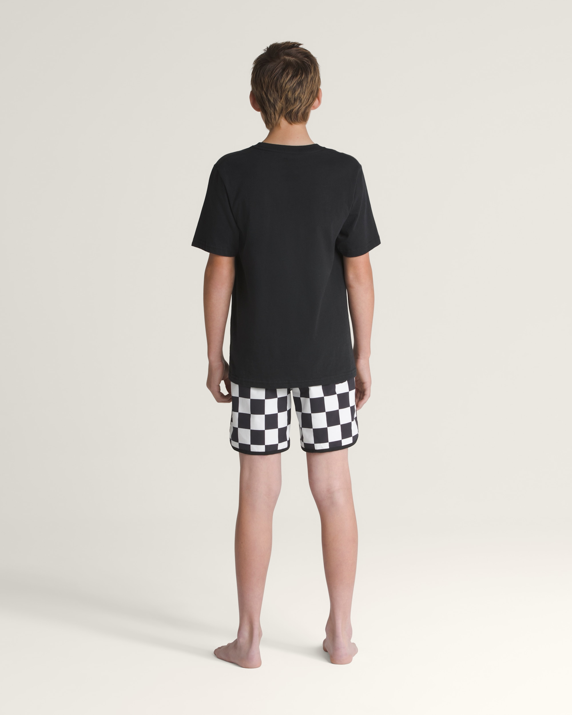 Kids Everride Scalloped Boardshorts VANS Black  White ALT2