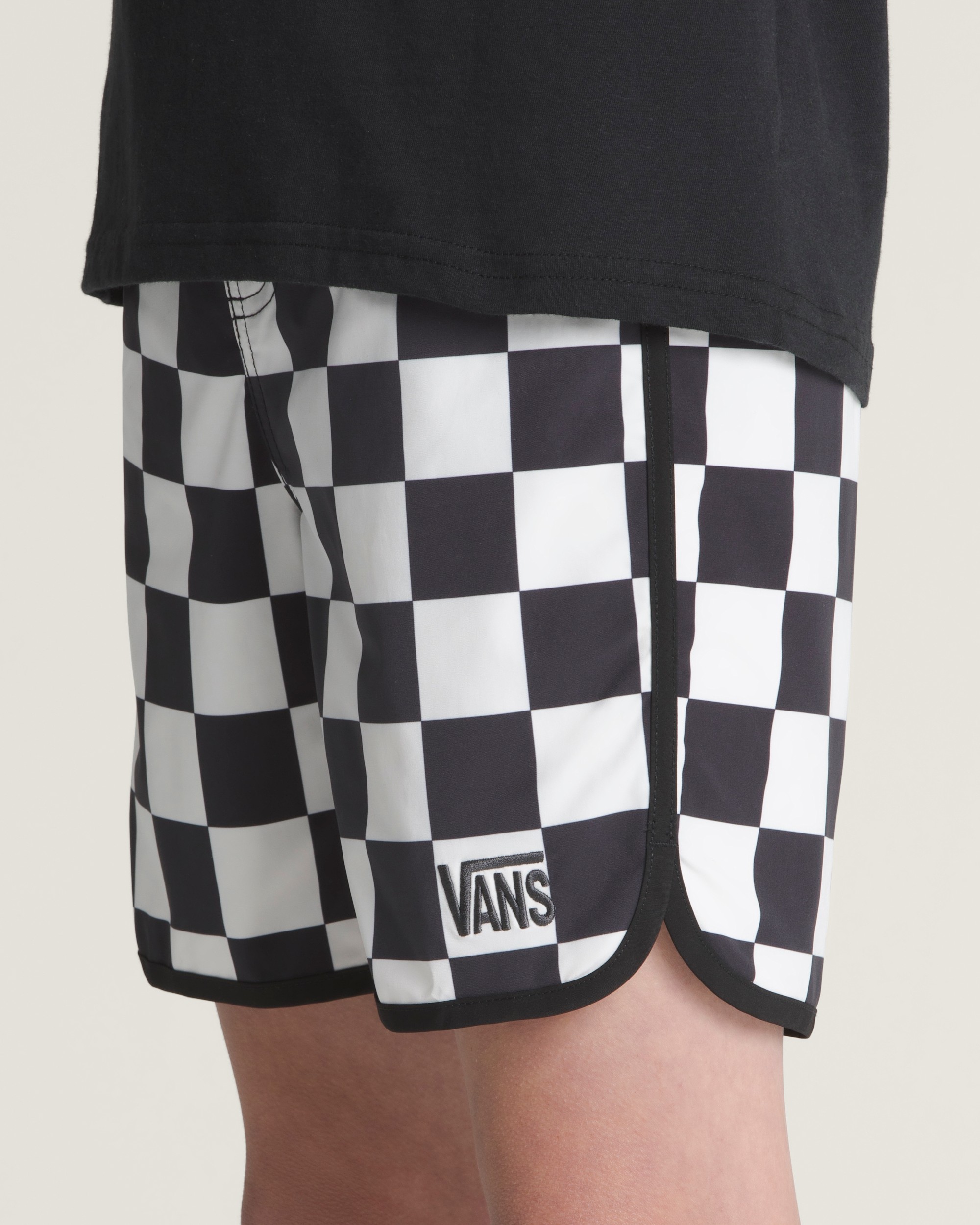 Kids Everride Scalloped Boardshorts VANS Black  White ALT3