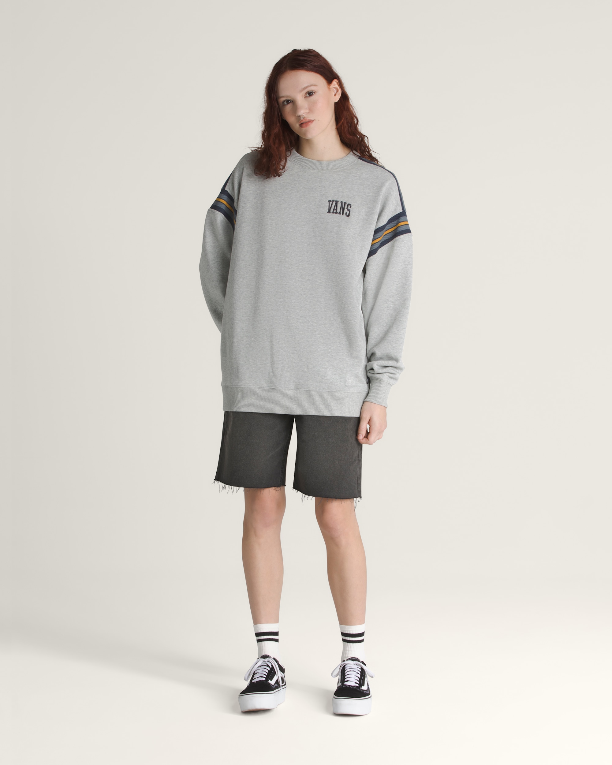 Stadium Crew Sweatshirt VANS Heather Grey ALT2