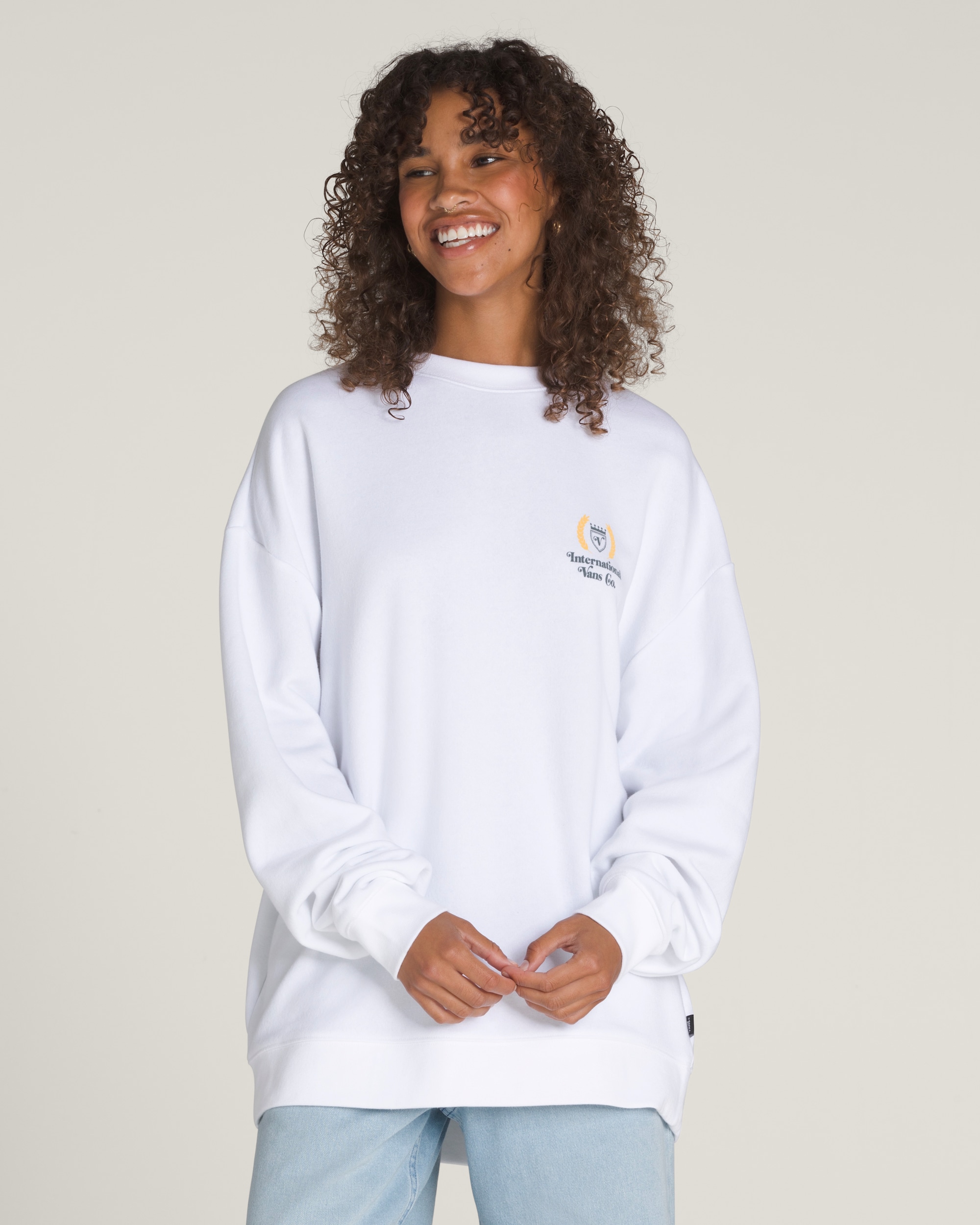 Sport International 66 Crew Sweatshirt VANS White ALT1