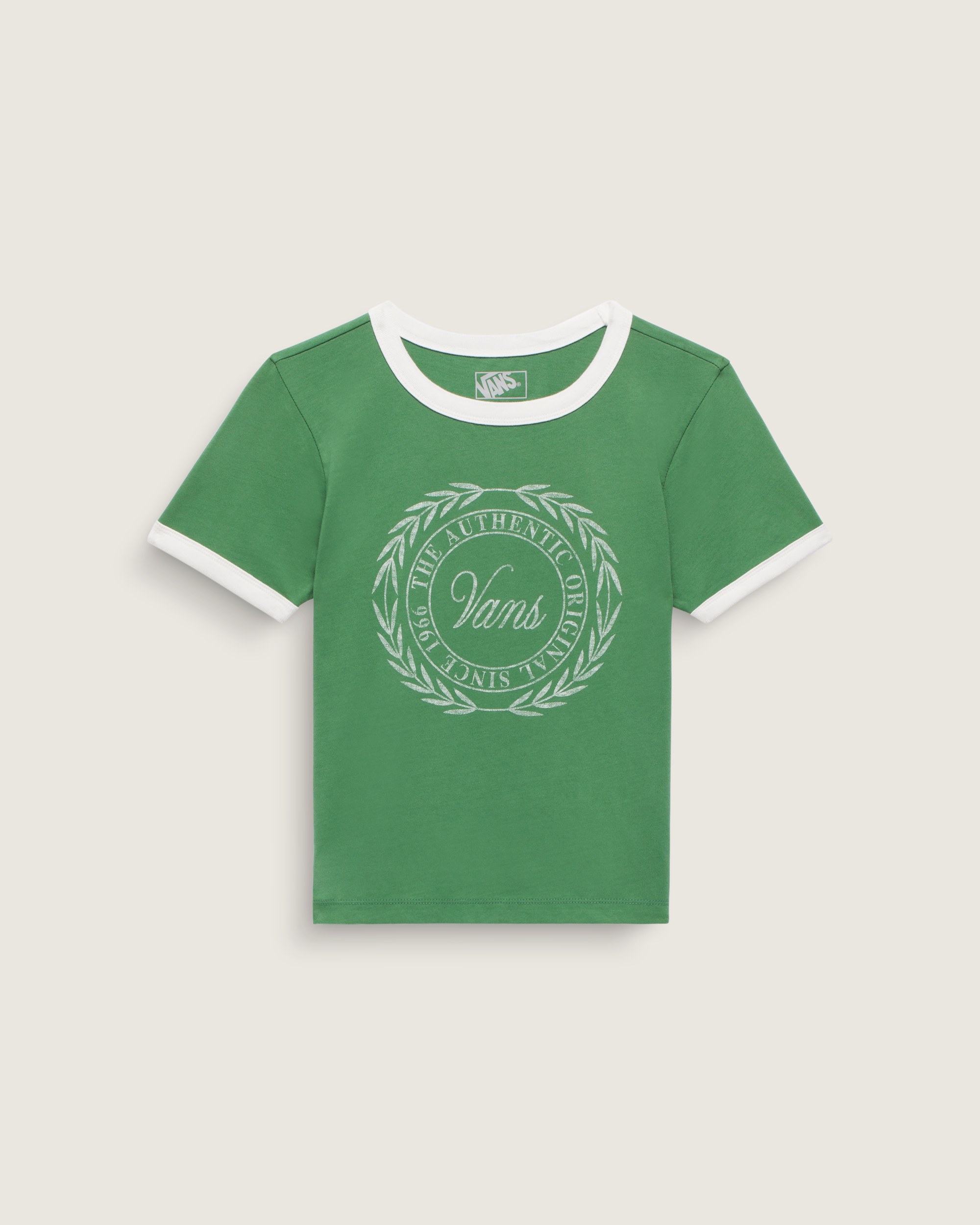 Crest Ringer TShirt VANS Fairway Green ALT3