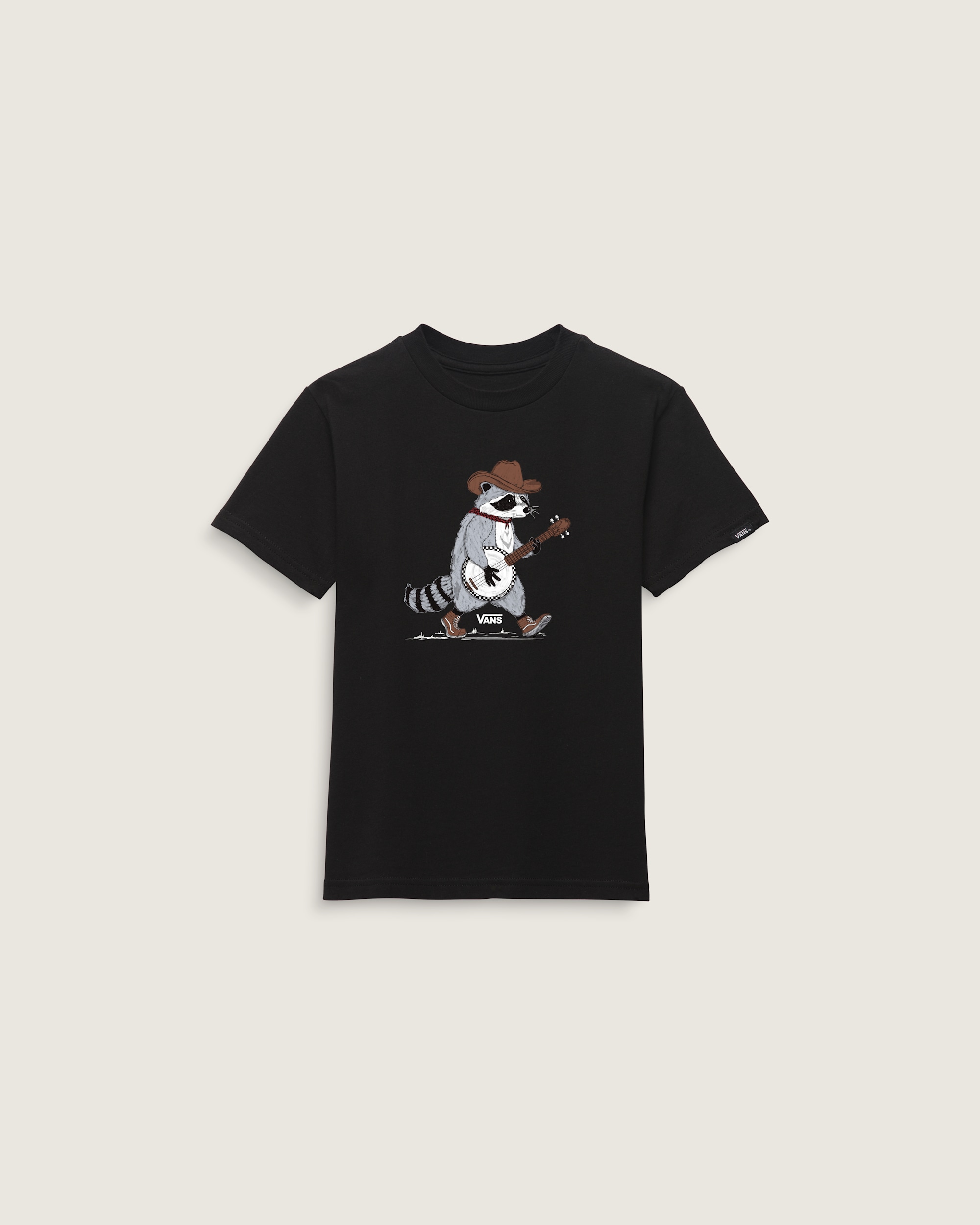 Little Kids Racoon Banjo TShirt VANS Black ALT2