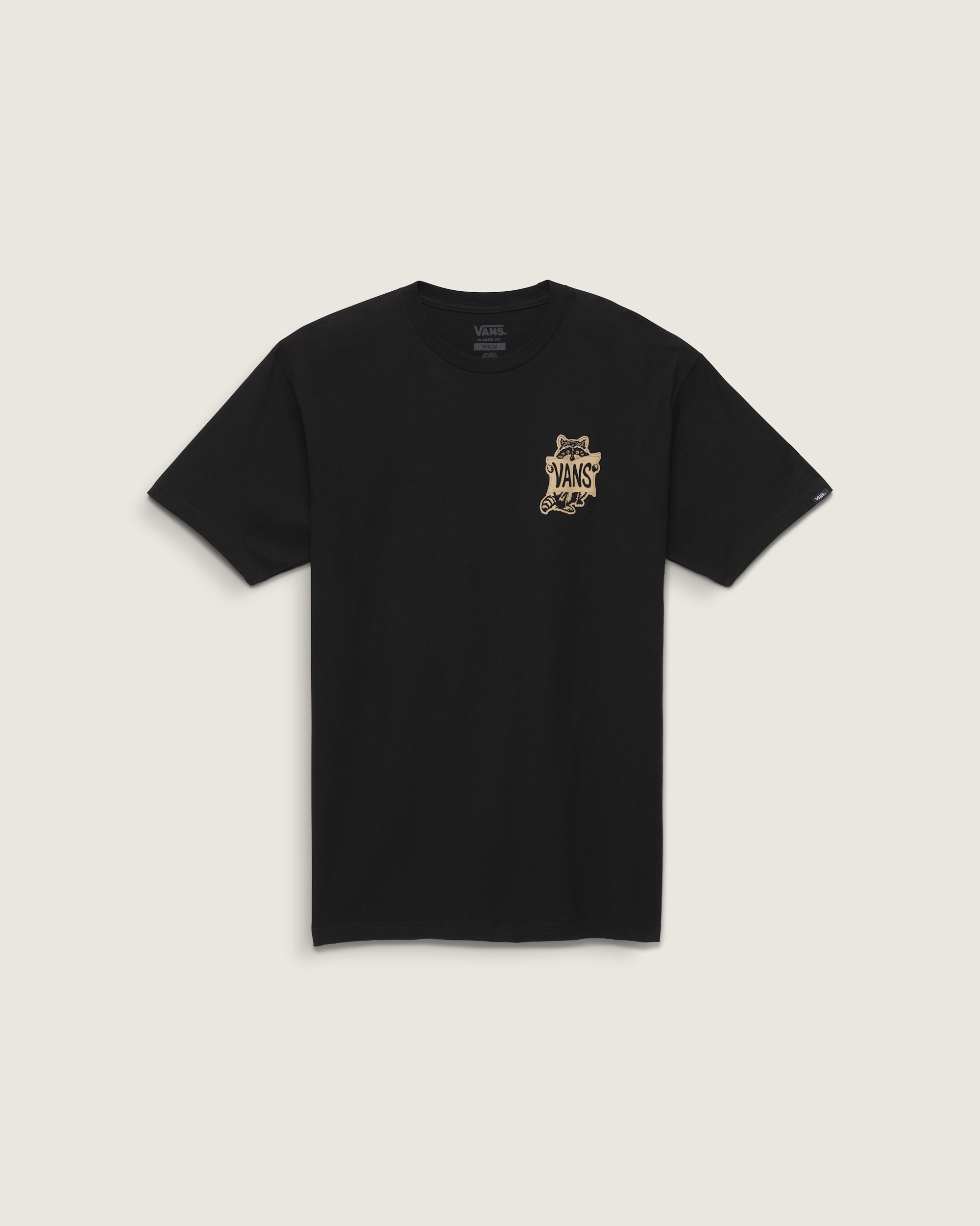 Raccoon Sign TShirt VANS Black HERO