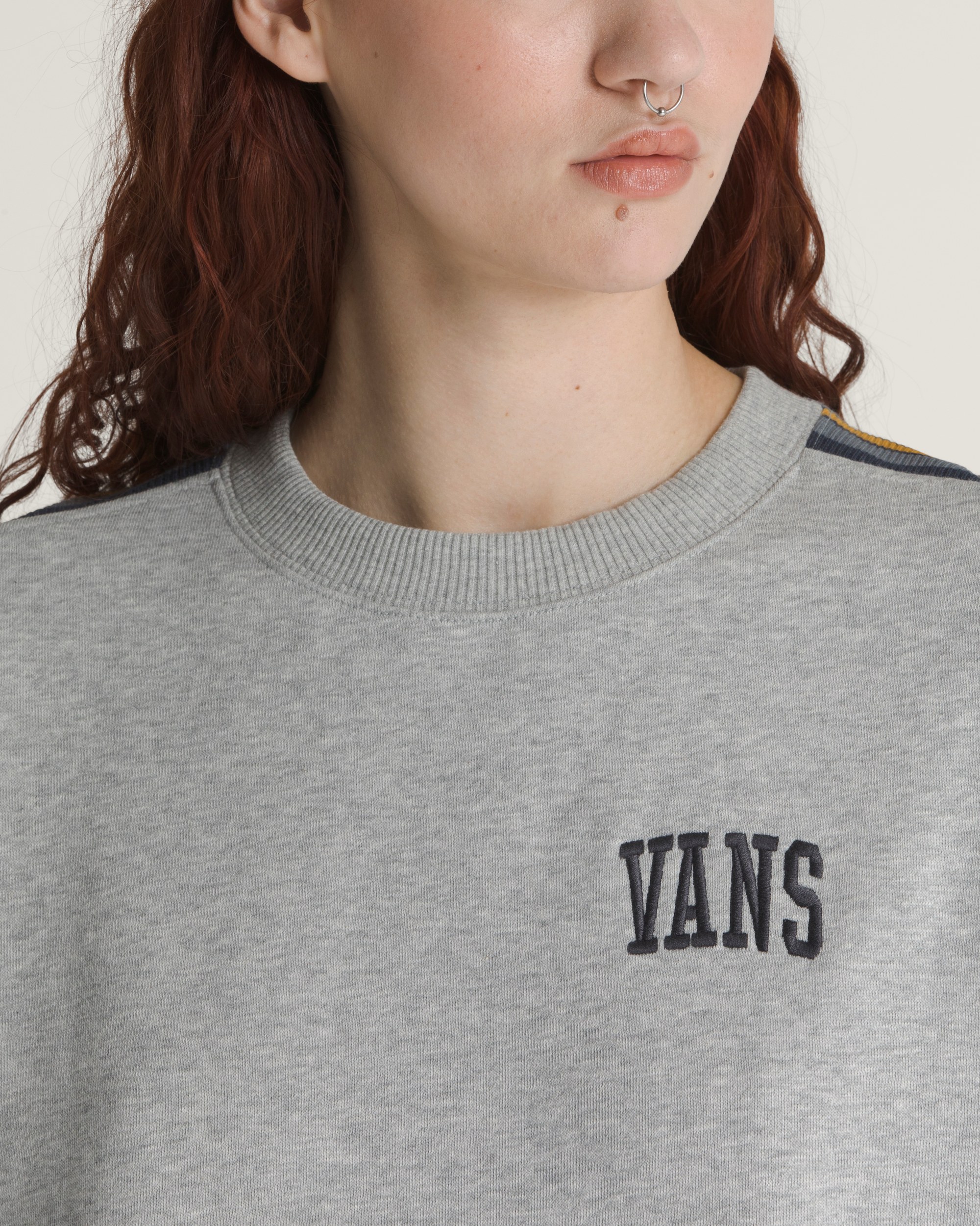 Stadium Crew Sweatshirt VANS Heather Grey ALT3