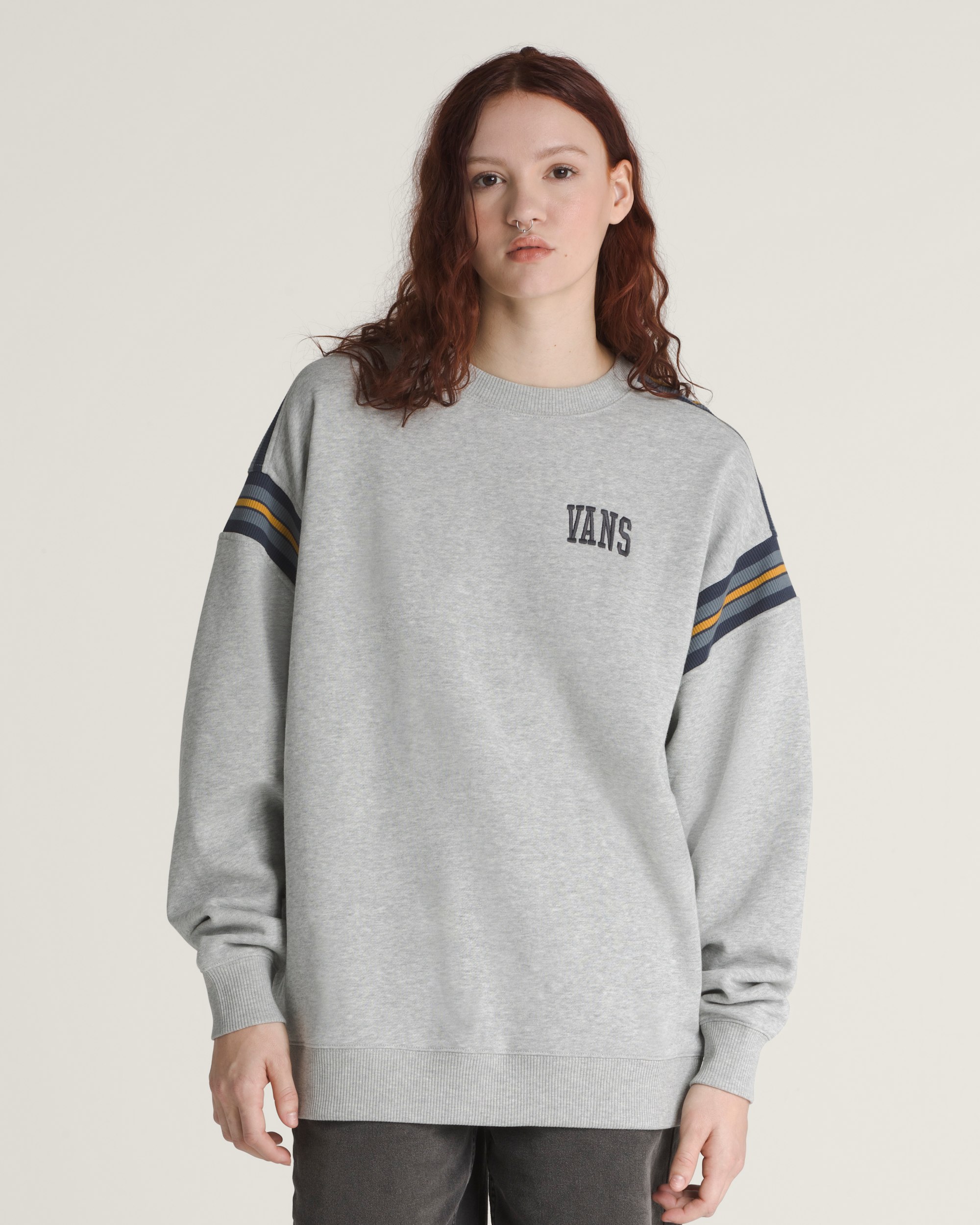 Stadium Crew Sweatshirt VANS Heather Grey HERO