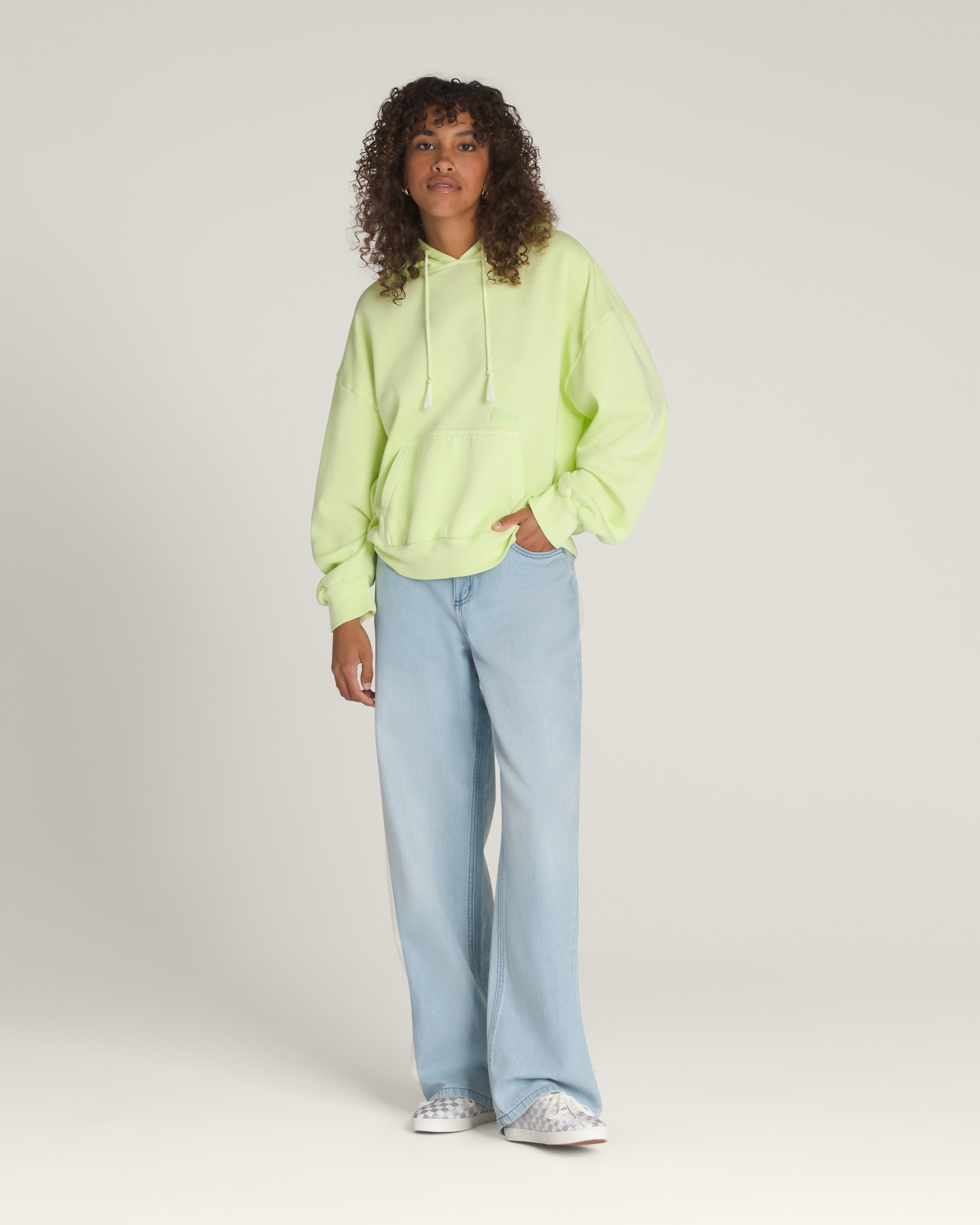 Retro Pullover Hoodie VANS Shadow Lime Green ALT2