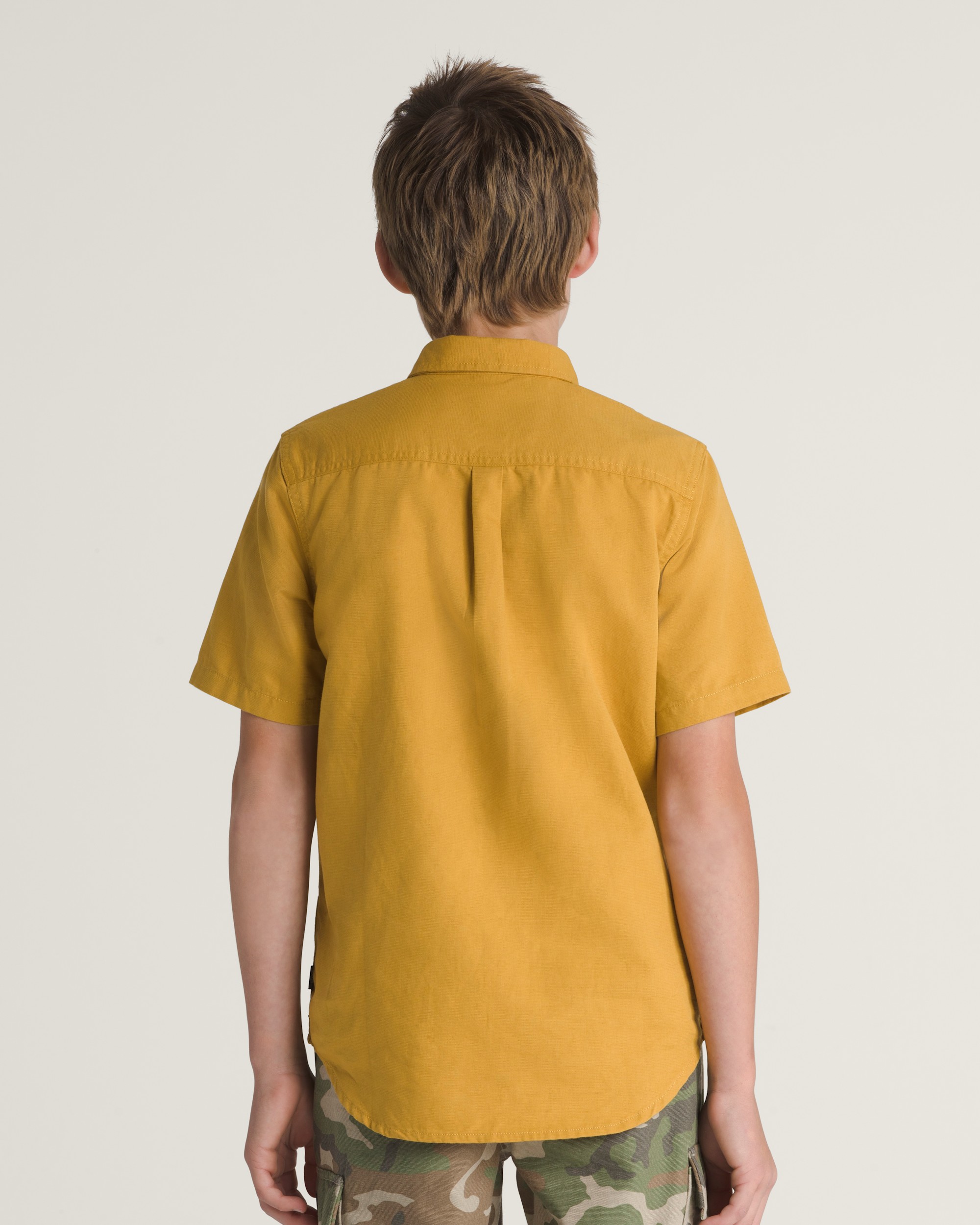 Kids Lawson Woven Shirt VANS Harvest Gold Yellow ALT1