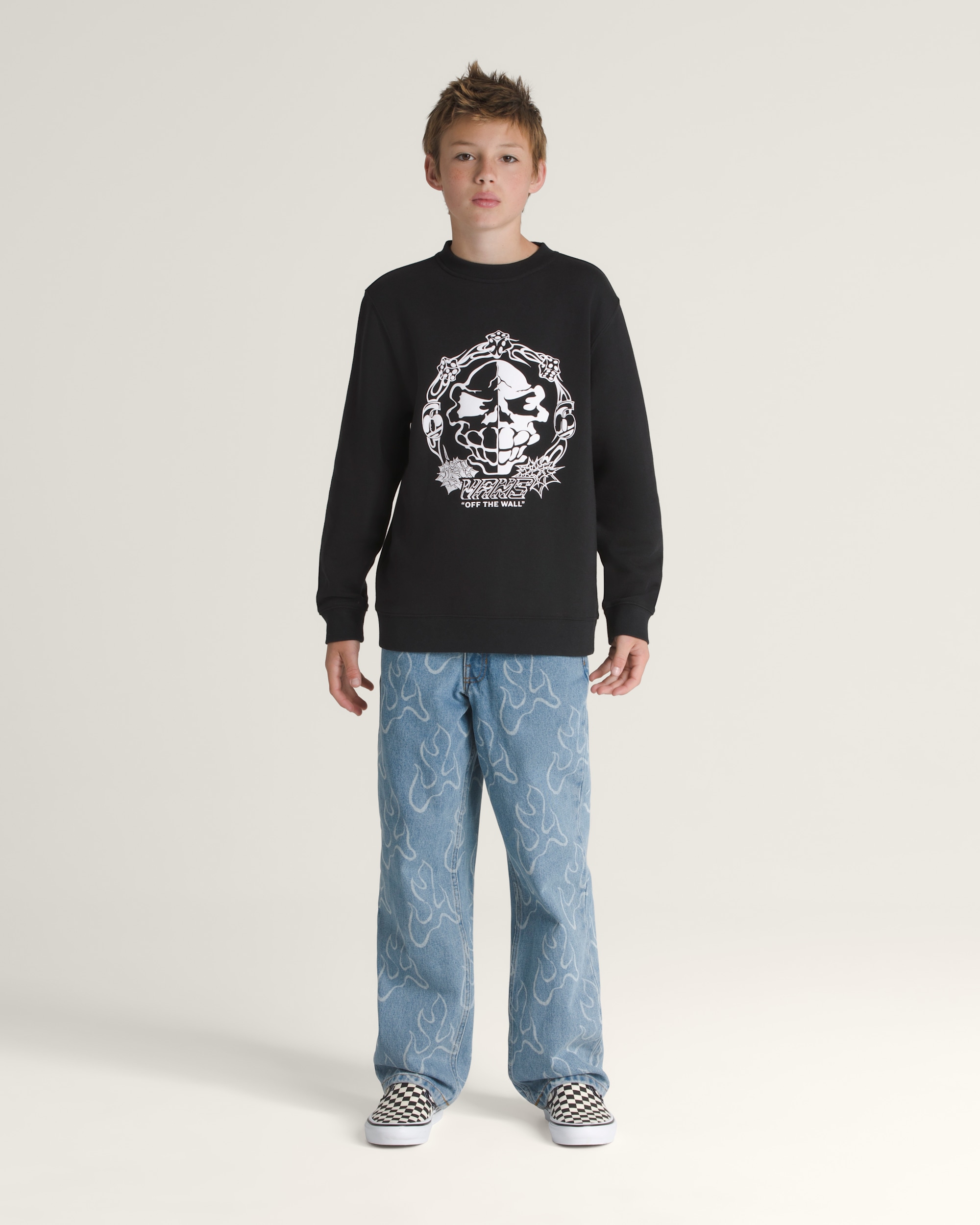 Kids Mister Sinister Crew Sweatshirt VANS Black ALT2
