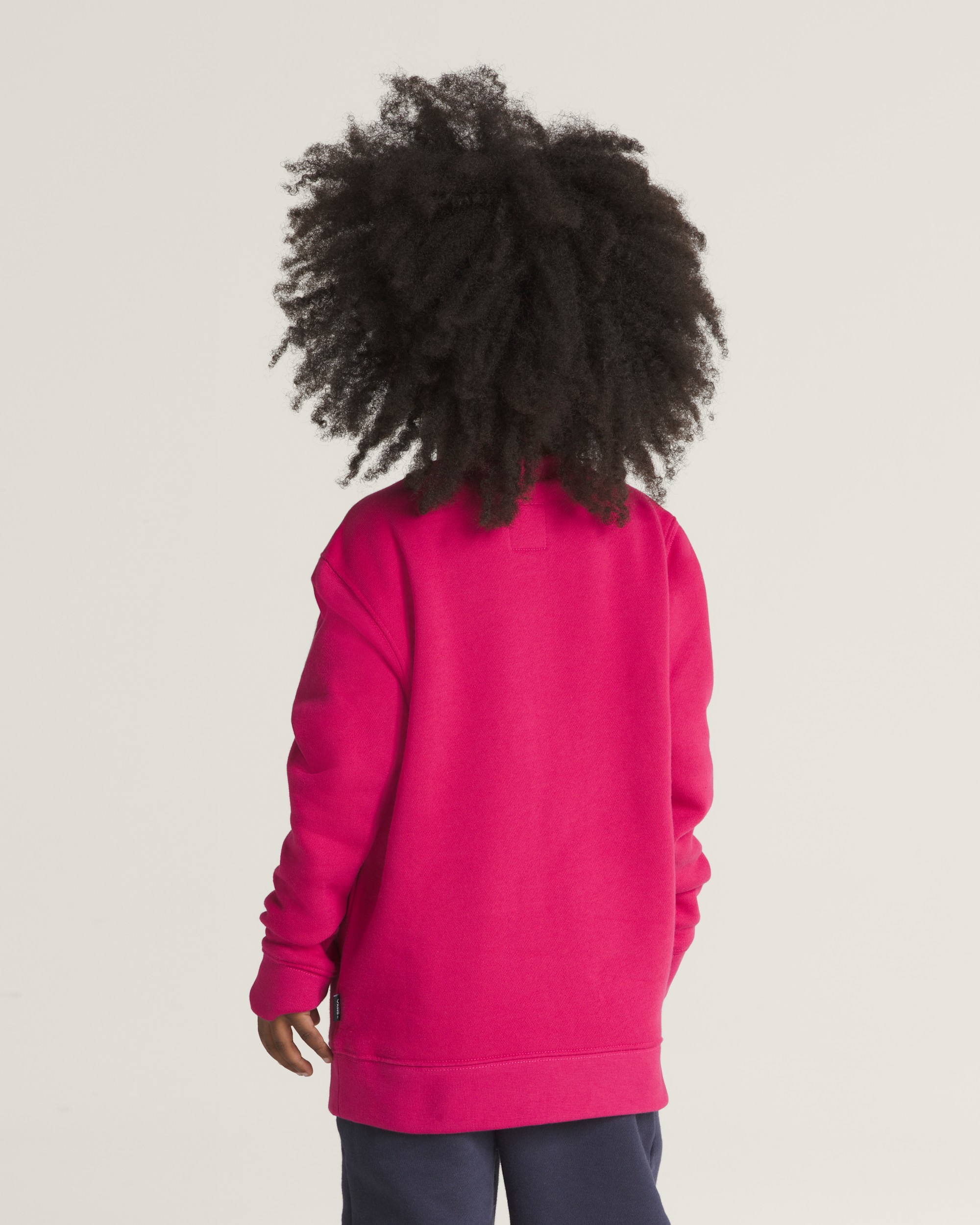 Little Kids Stuck On You Crew Sweatshirt VANS Cherries Jubilee Pink ALT1