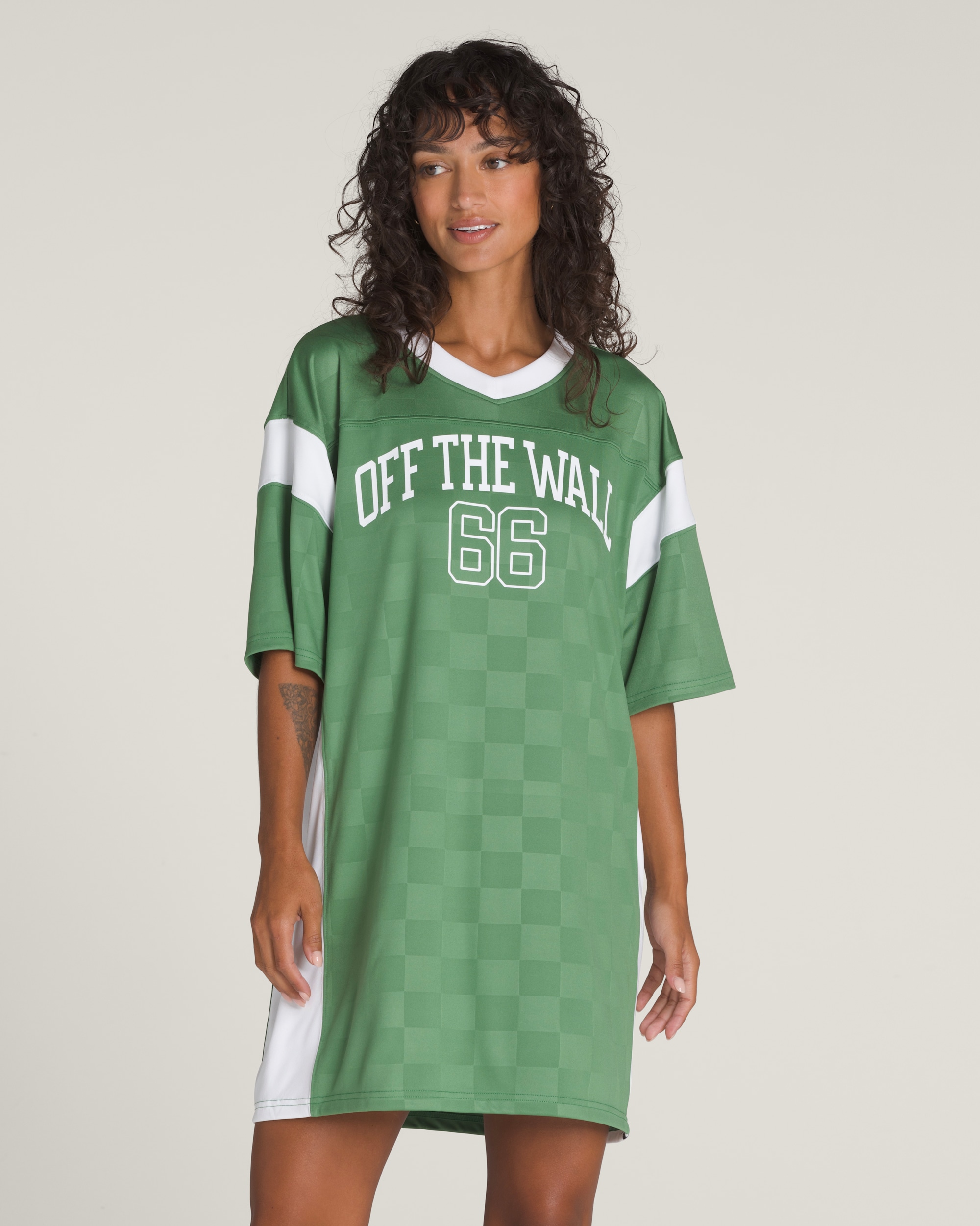 Sixty Sixers Jersey Dress VANS Fairway Green HERO