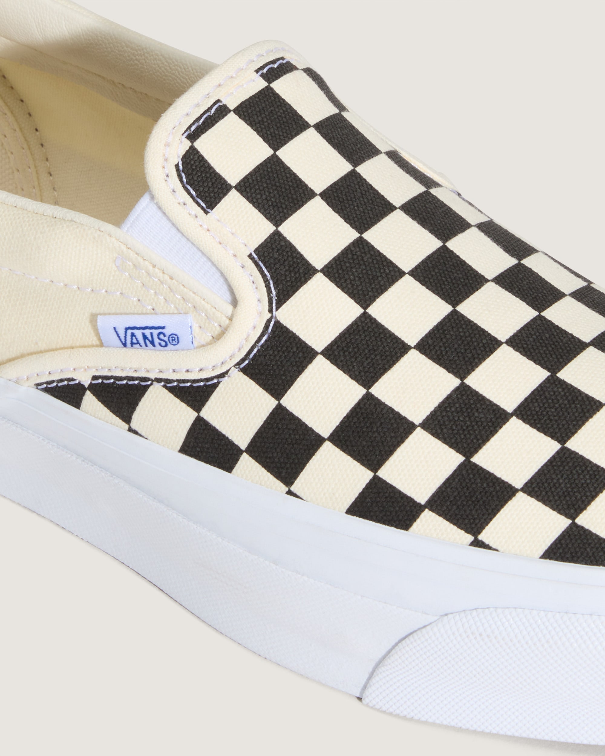 Premium Classic SlipOn Checkerboard Shoe VANS Checkerboard Black  Off White ALT5