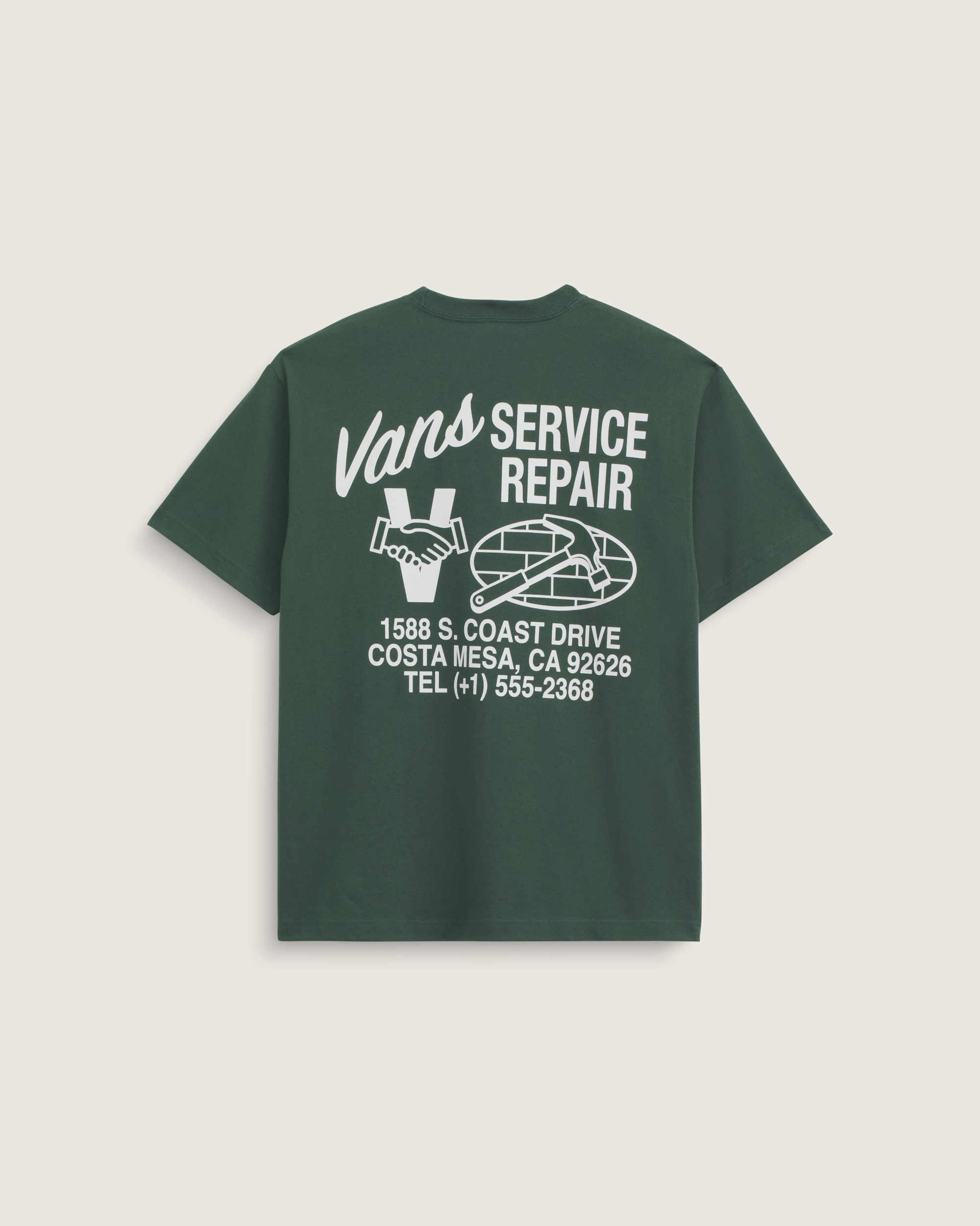 Service Repair TShirt VANS Dried Kelp Green HERO
