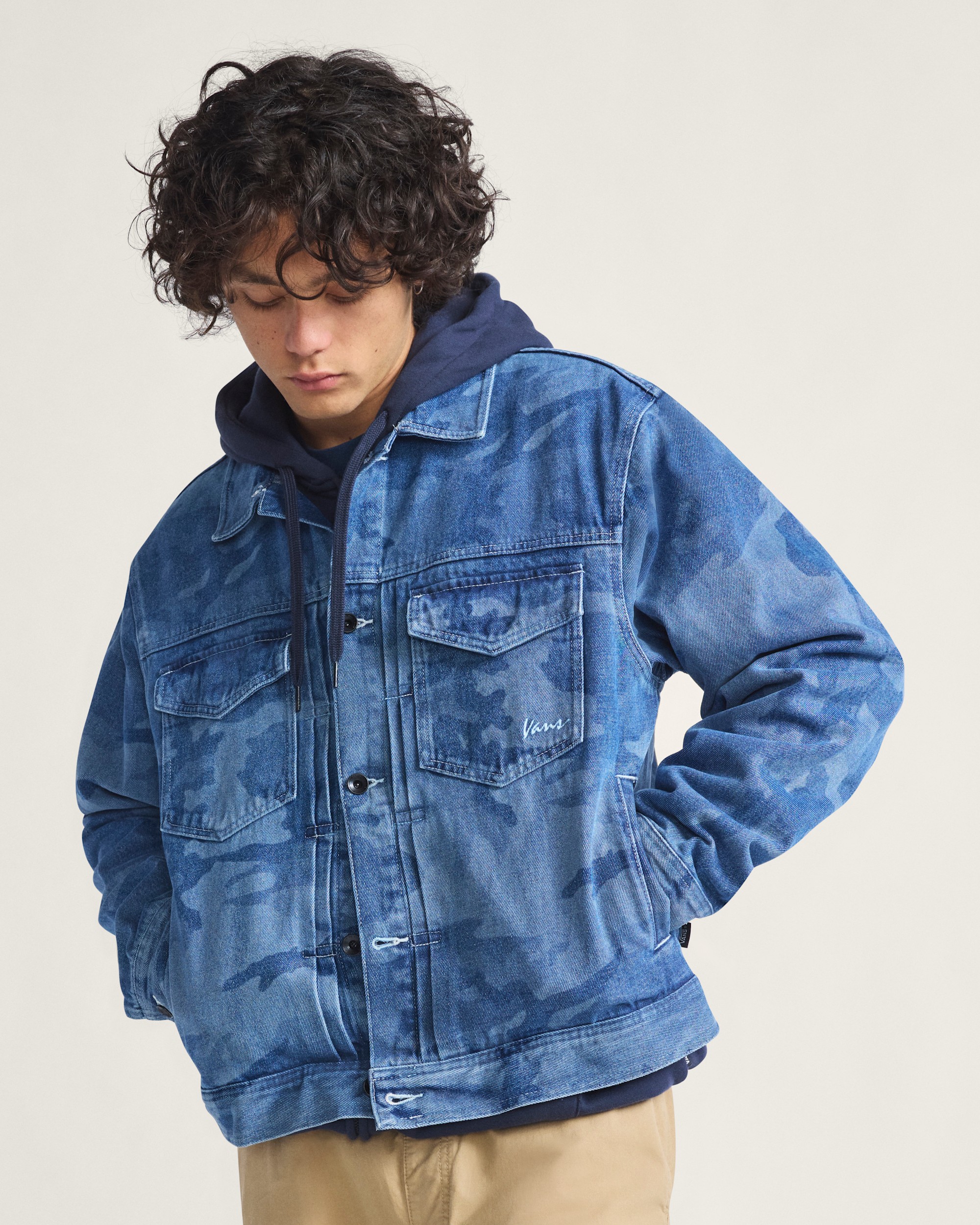Denim Trucker Jacket VANS Stonewash Blue ALT1