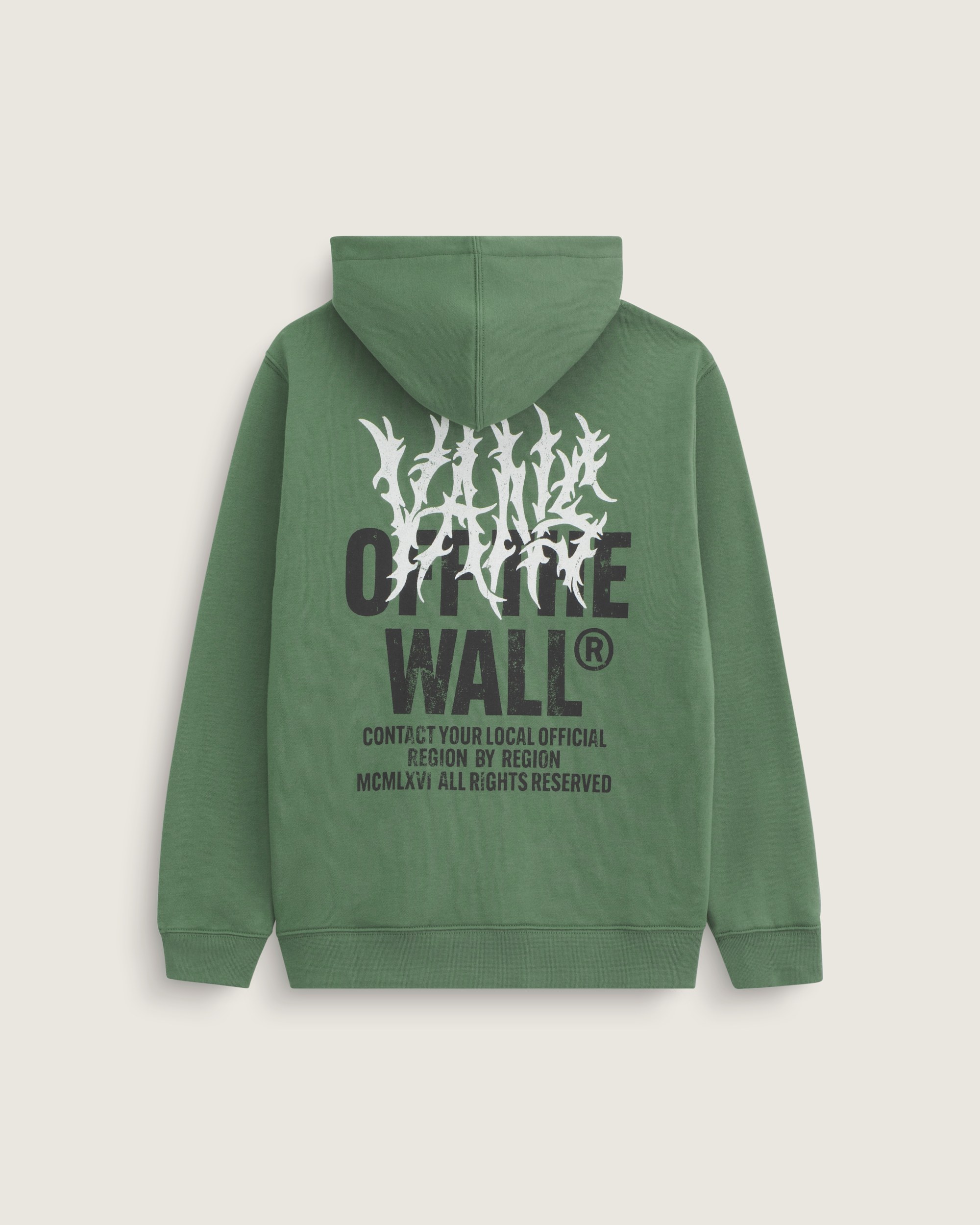 Kids Metal Wall Zip Hoodie VANS Pine Forest Green HERO
