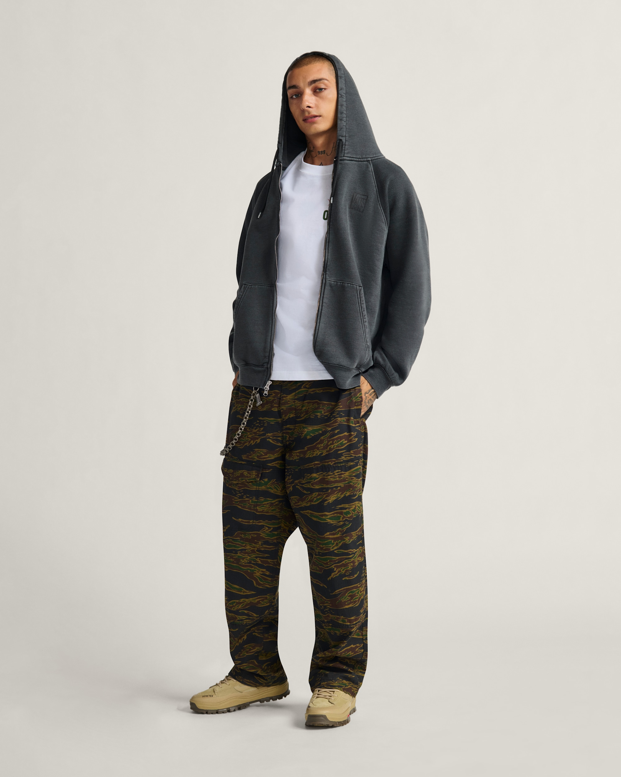 TeamTeam Zip Hoodie VANS Black ALT3