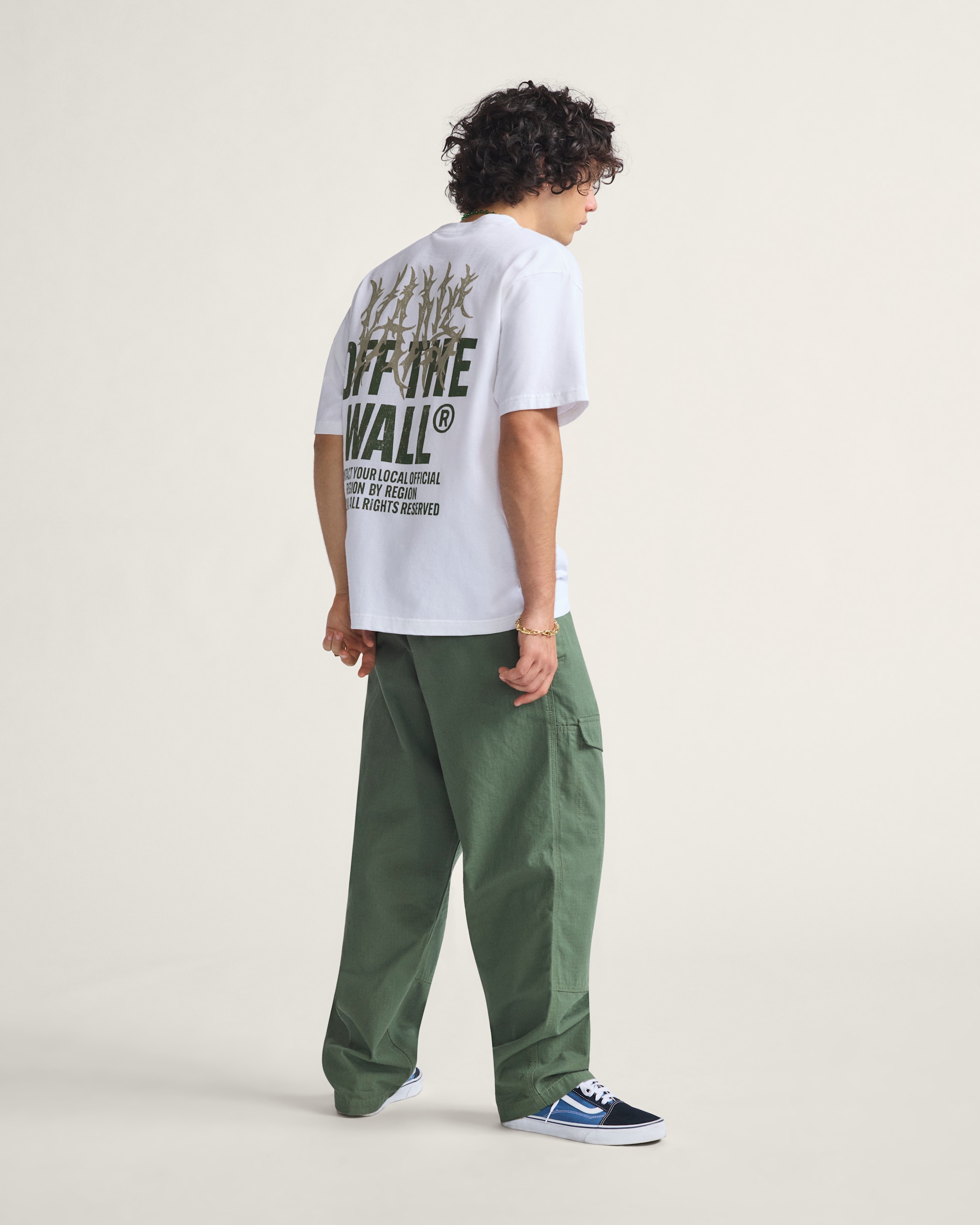 Skate Loose Cargo Pants by Atiba Jefferson VANS Atiba Pine Forest Green ALT2