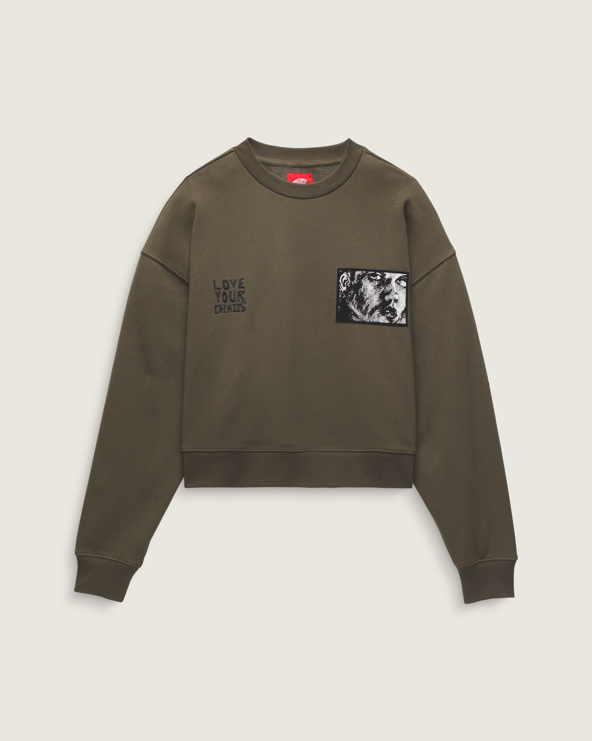 Skate Lisa Crew Sweatshirt en Grape Leaf Green | Vans CA