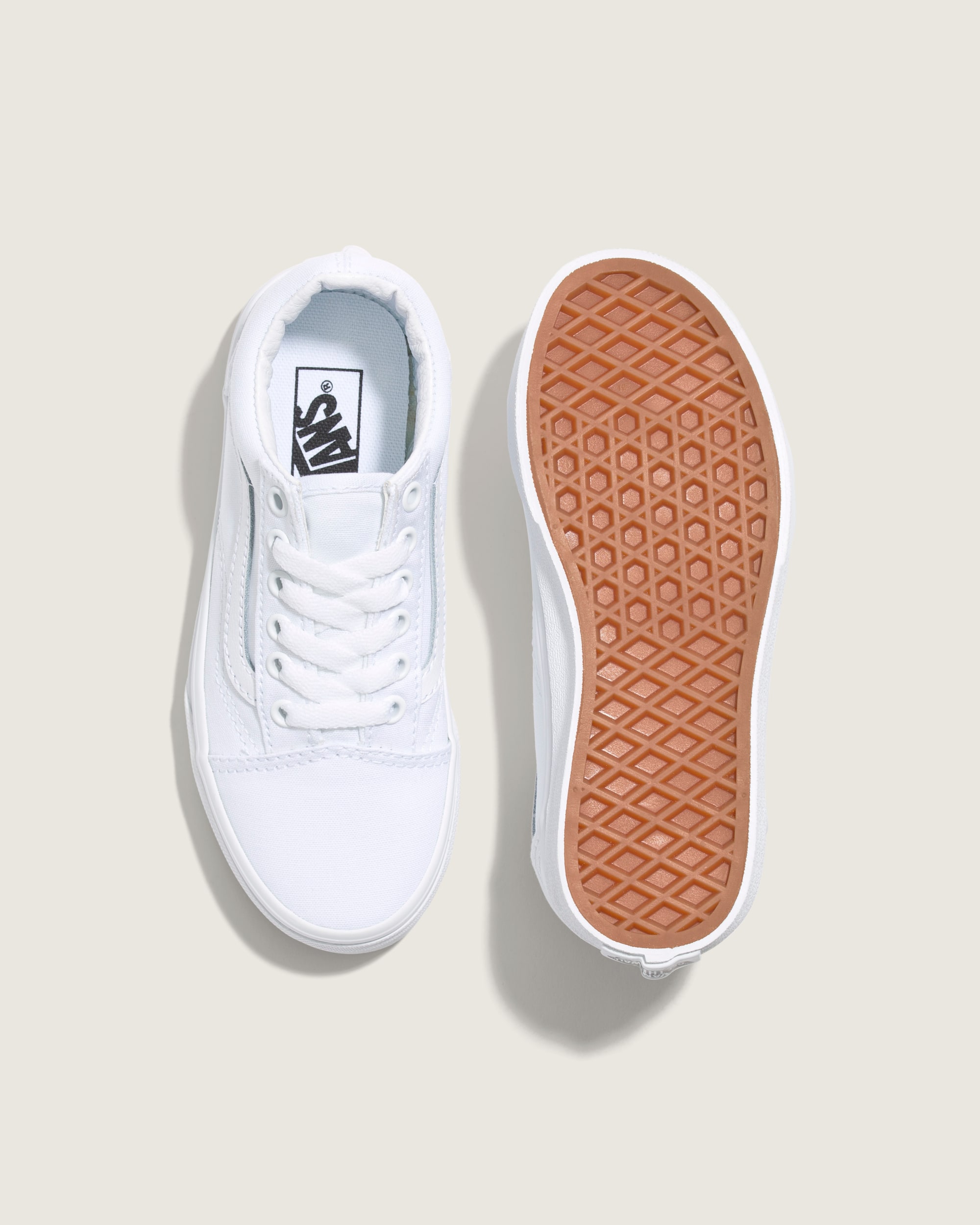 Little Kids Old Skool Shoe VANS True White ALT2