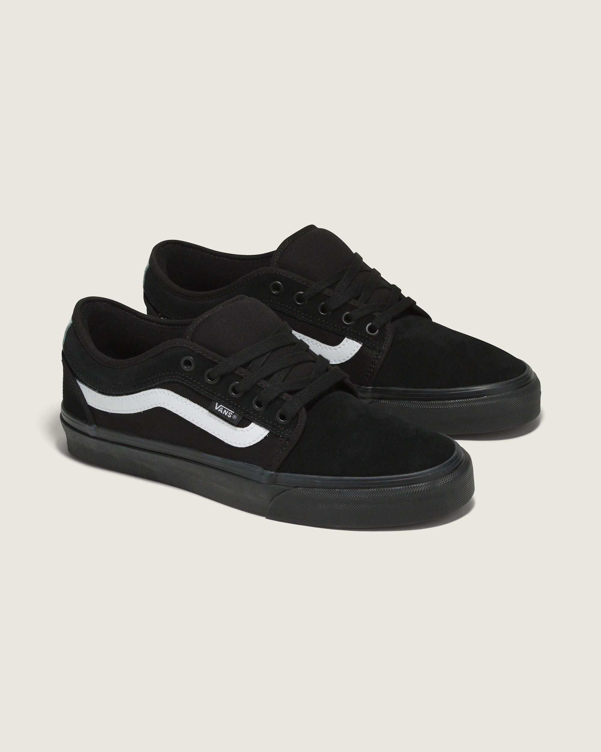 Skate Chukka Low Sidestripe Shoe VANS Black  White ALT1