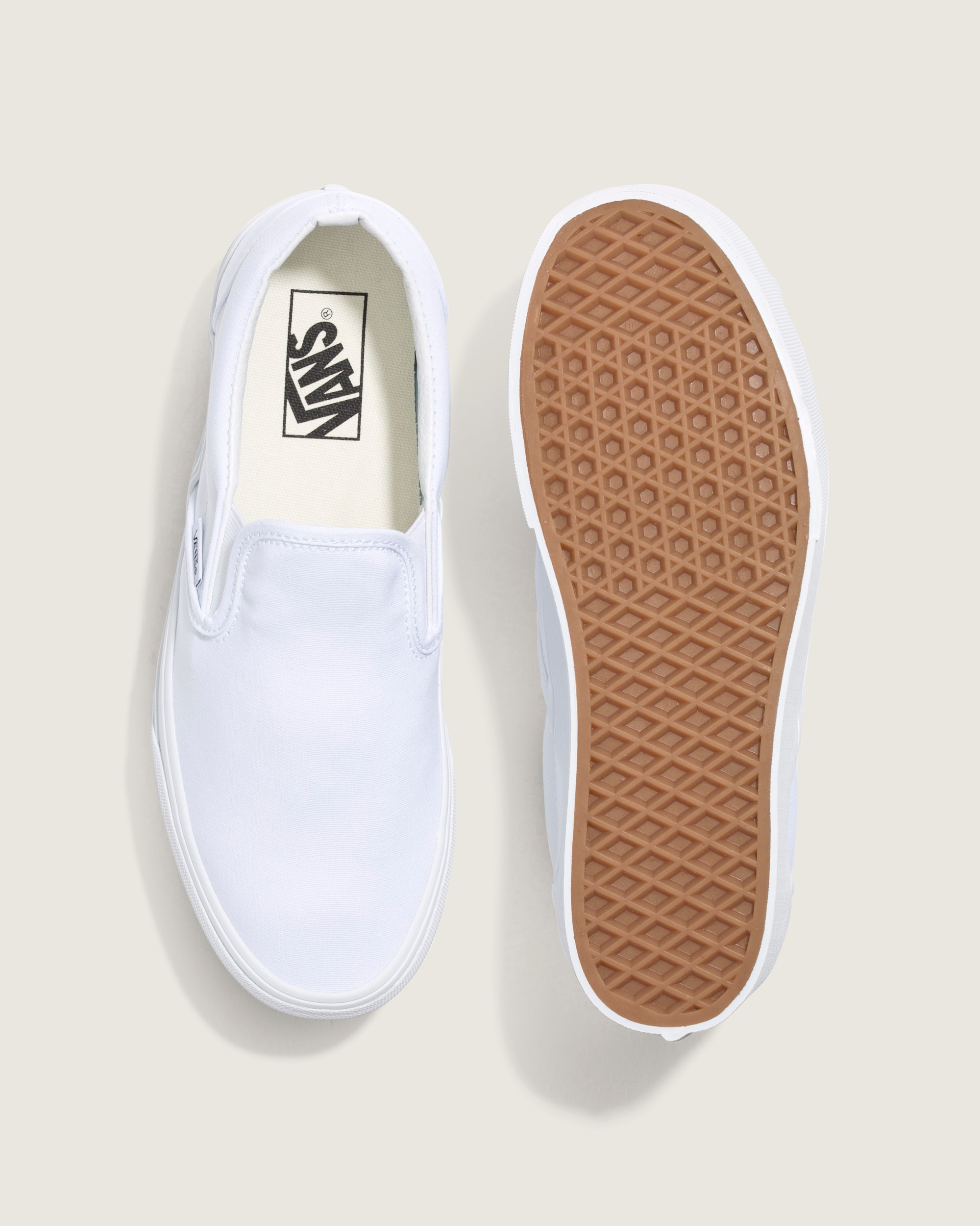 Classic SlipOn Platform Shoe VANS White ALT2