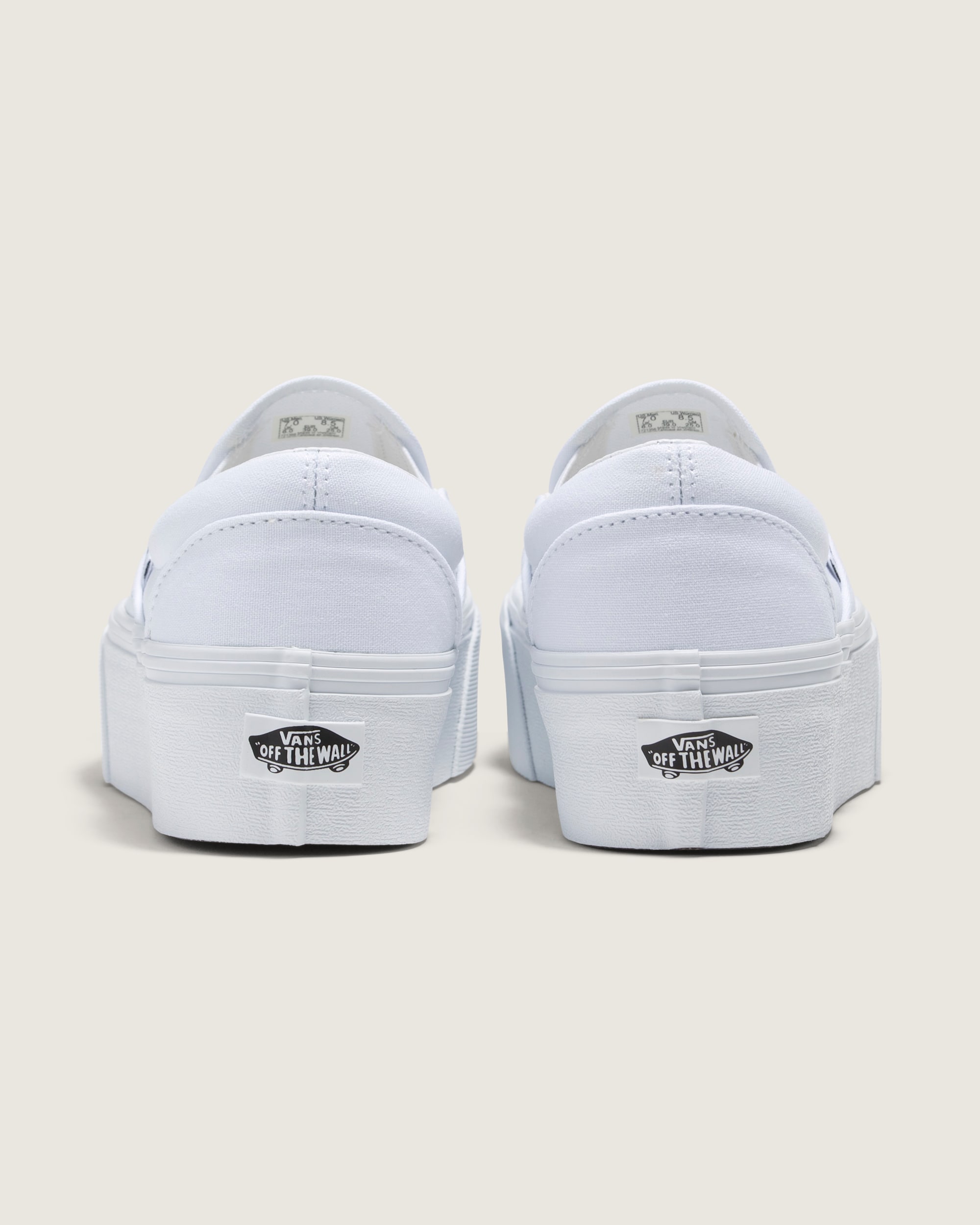 Classic SlipOn Platform Shoe VANS White ALT3