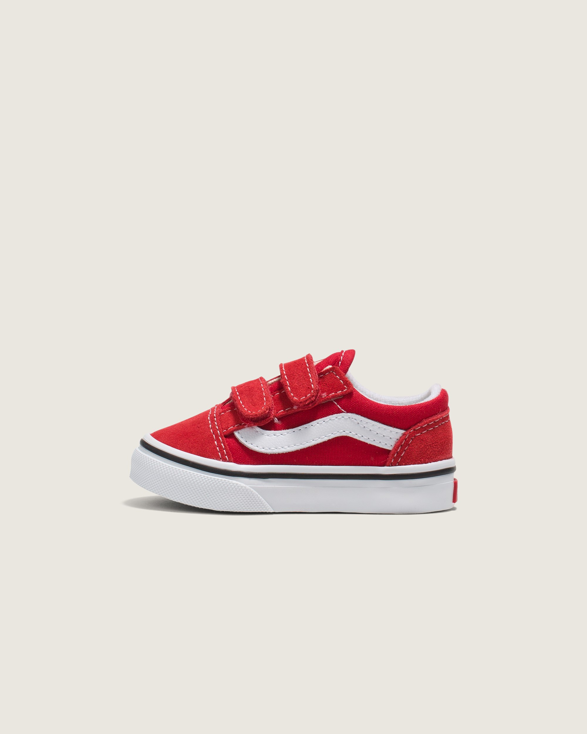 Toddler Old Skool V Shoe VANS Racing Red  True White HERO