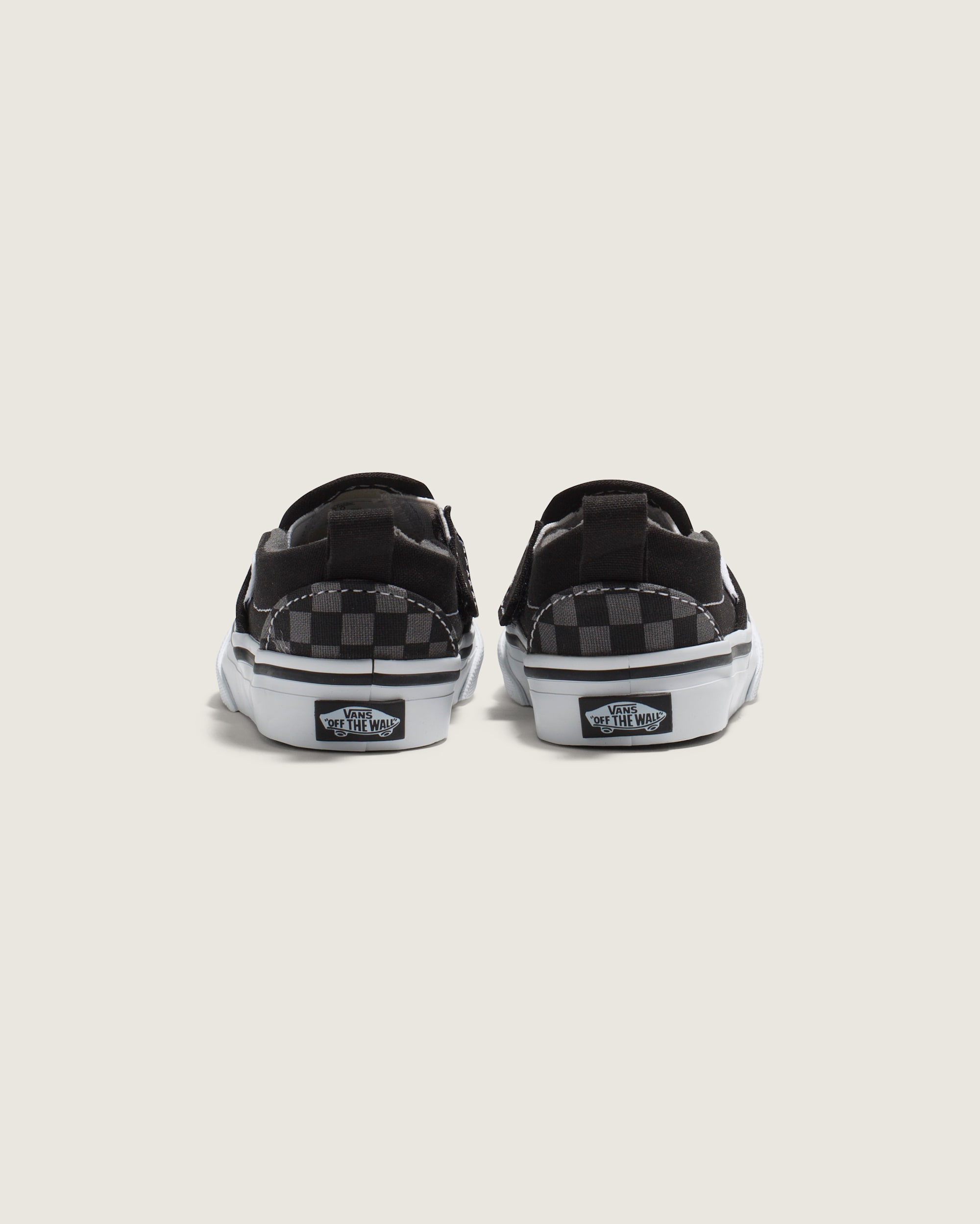 Toddler Classic SlipOn V Checkerboard Shoe VANS Black  Pewter Grey ALT3
